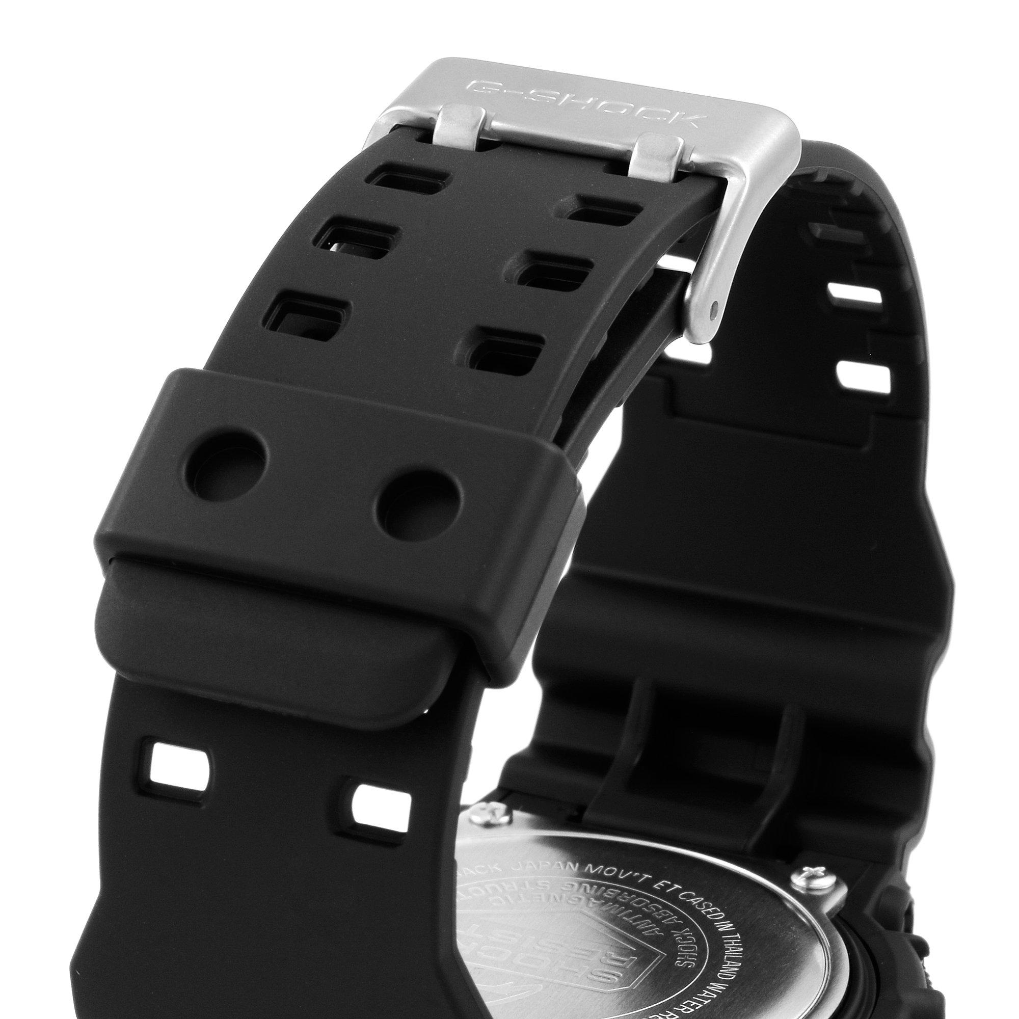 Black And Lcd - Casio - Mens G-Shock Alarm Chronograph Watch GA-100-1A1ER - 6