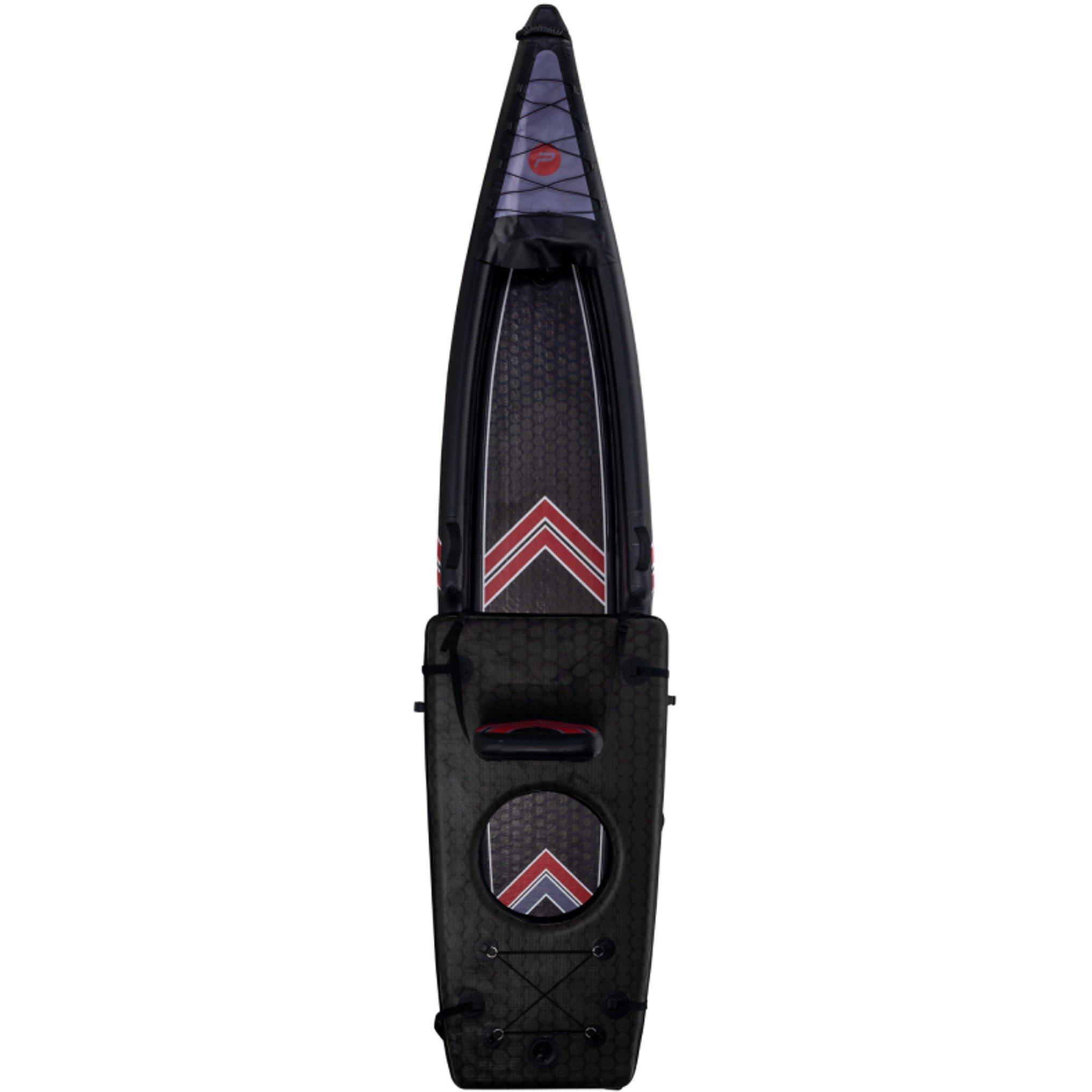 Black - Pure4Fun - PURE   Dual Purpose Inflatable Fishing Kayak/SUP - 2