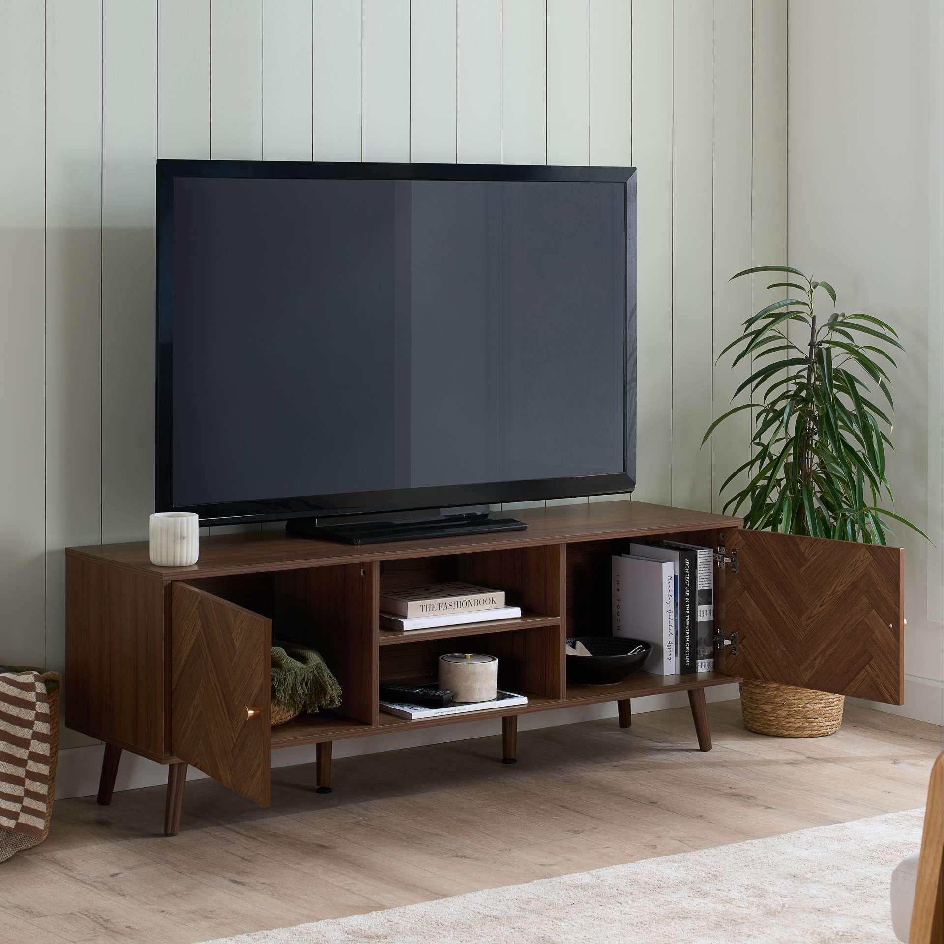 Brown - Birlea - Herringford Large TV Unit - 2