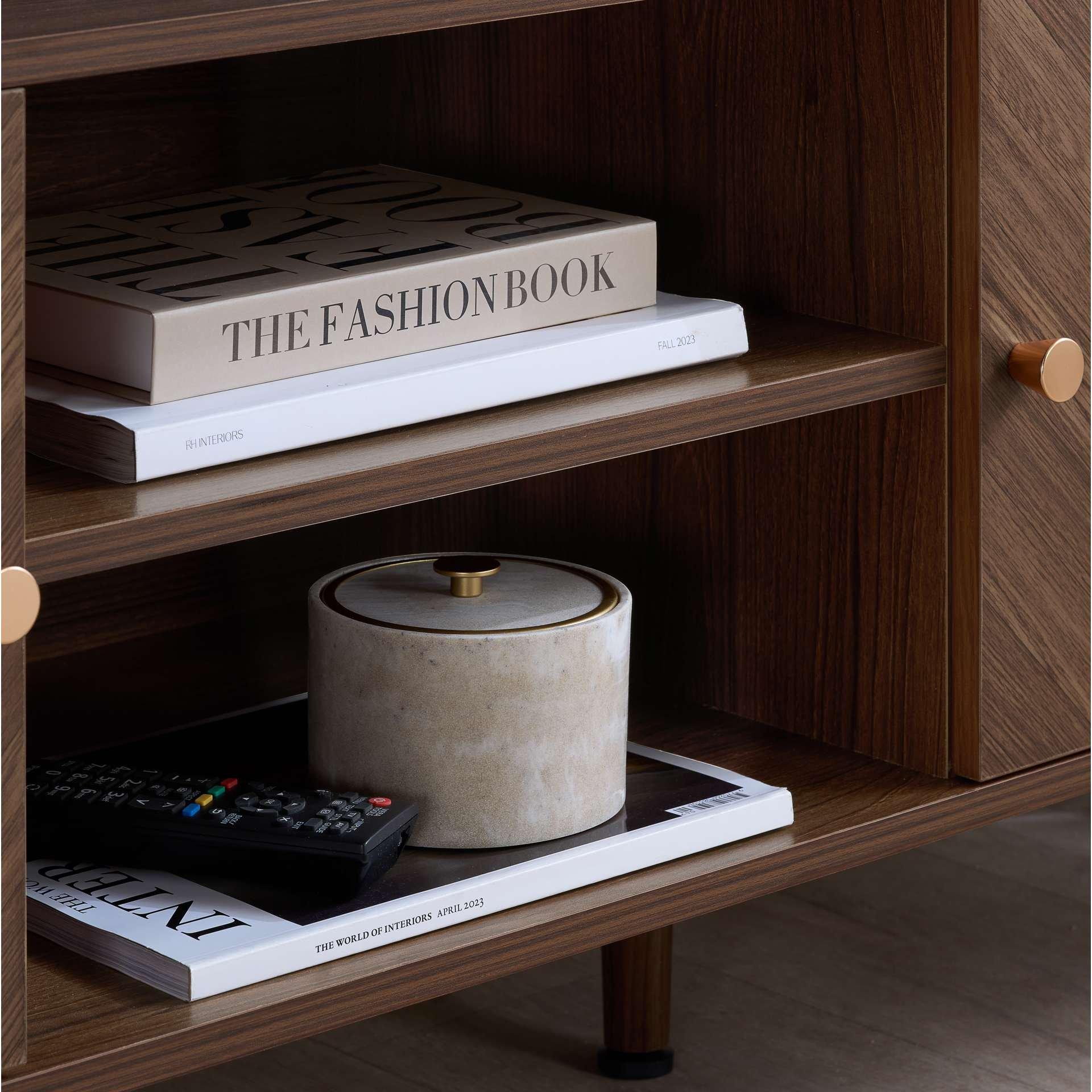 Brown - Birlea - Herringford Large TV Unit - 3