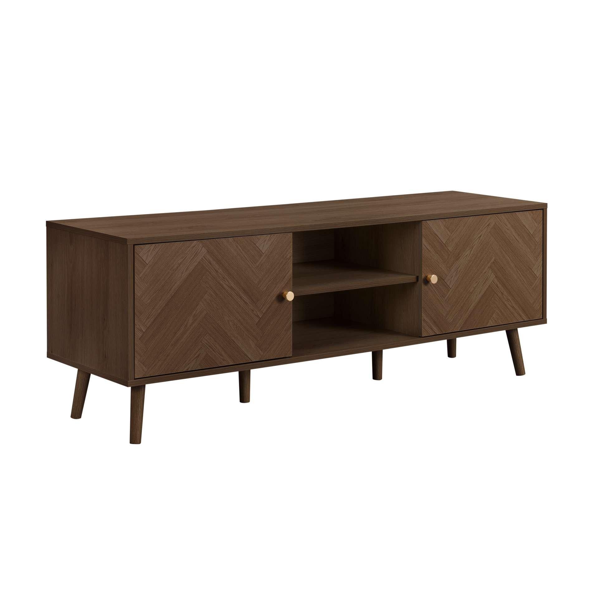 Brown - Birlea - Herringford Large TV Unit - 6