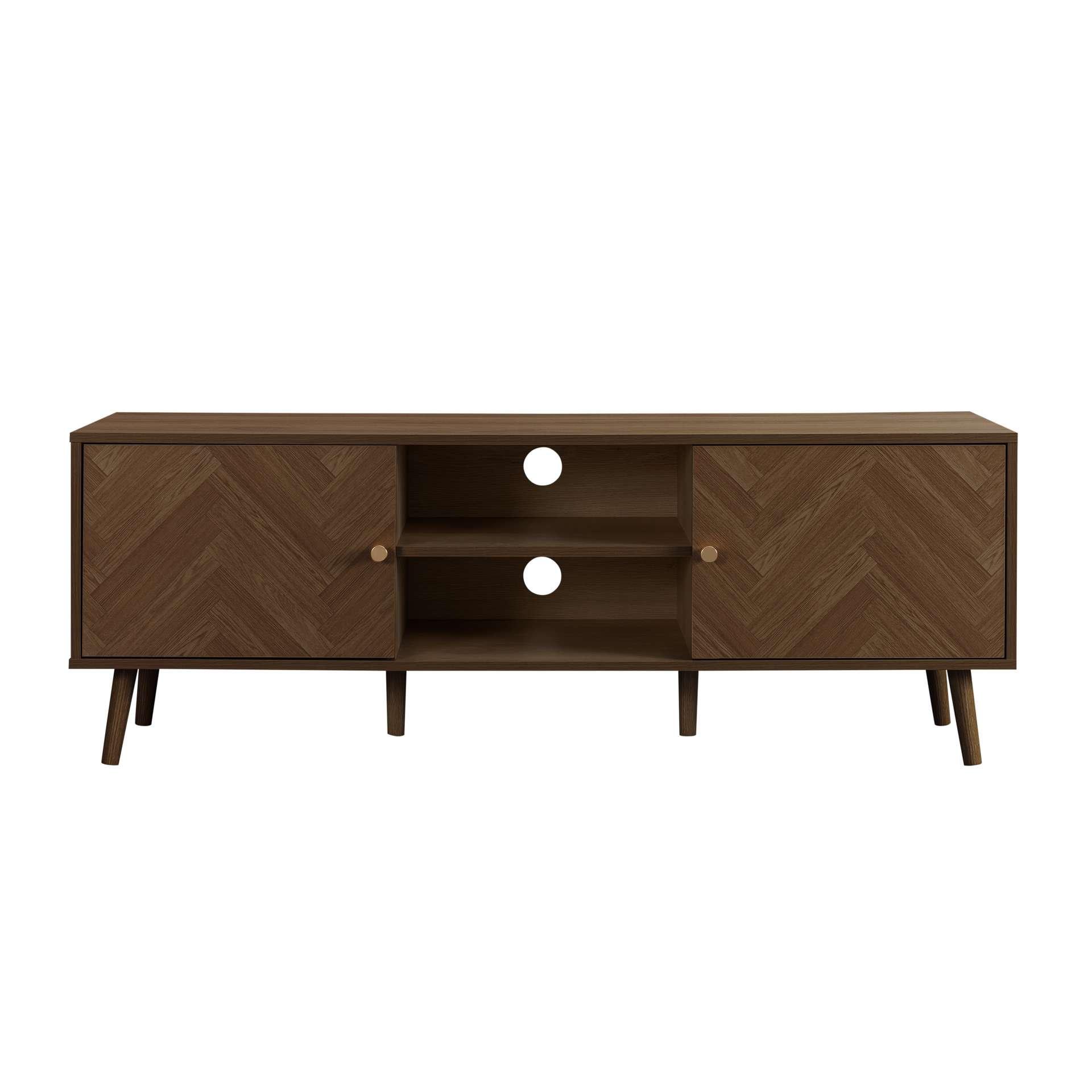 Brown - Birlea - Herringford Large TV Unit - 7