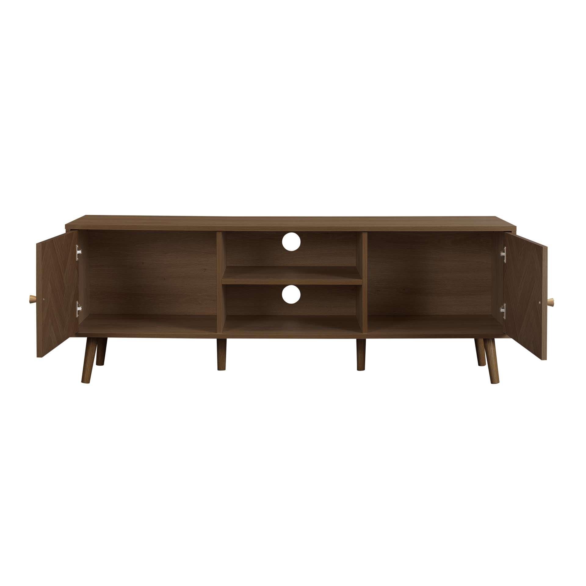 Brown - Birlea - Herringford Large TV Unit - 8