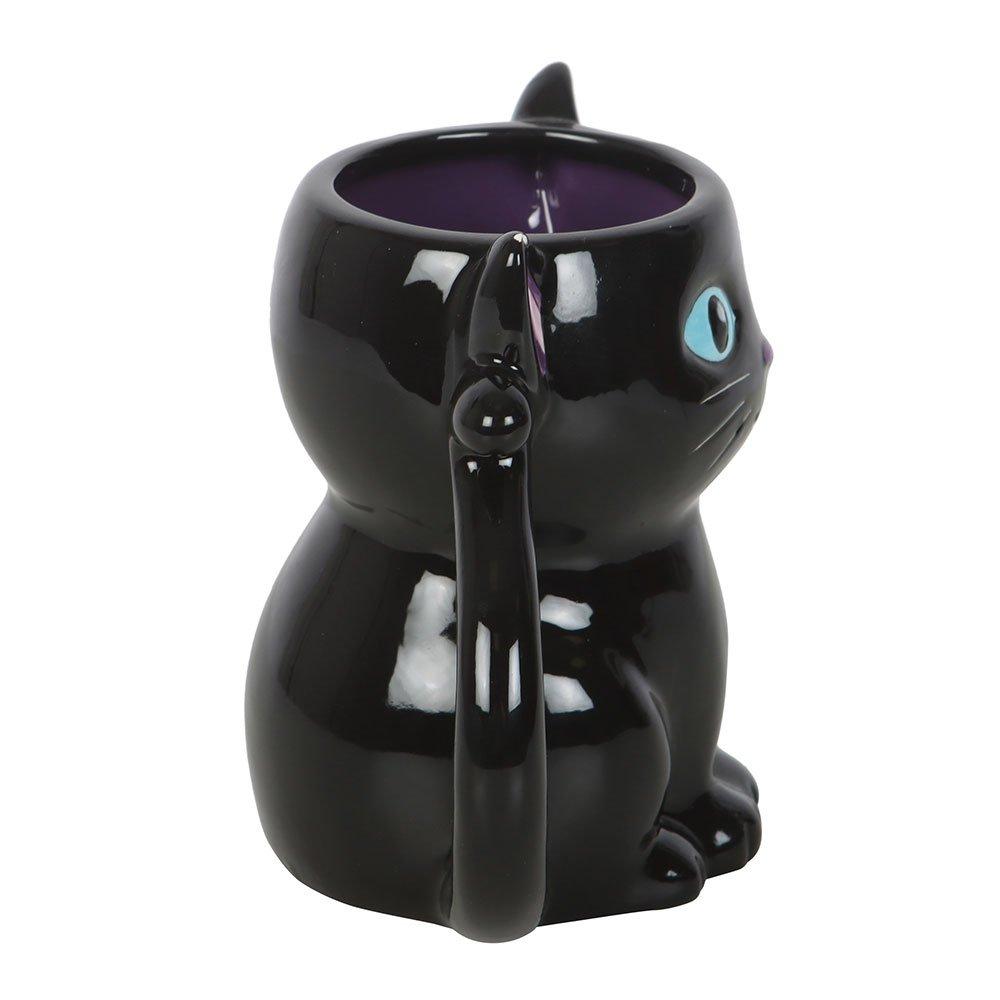 Black - Something Different - Cute and Creepy Black Cat Mug - 3