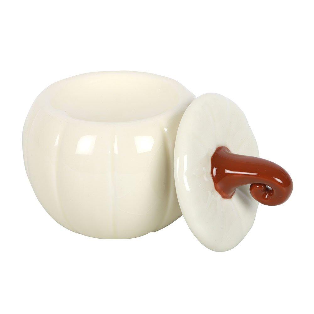 White - Something Different - White Curly Pumpkin Oil Burner - 3