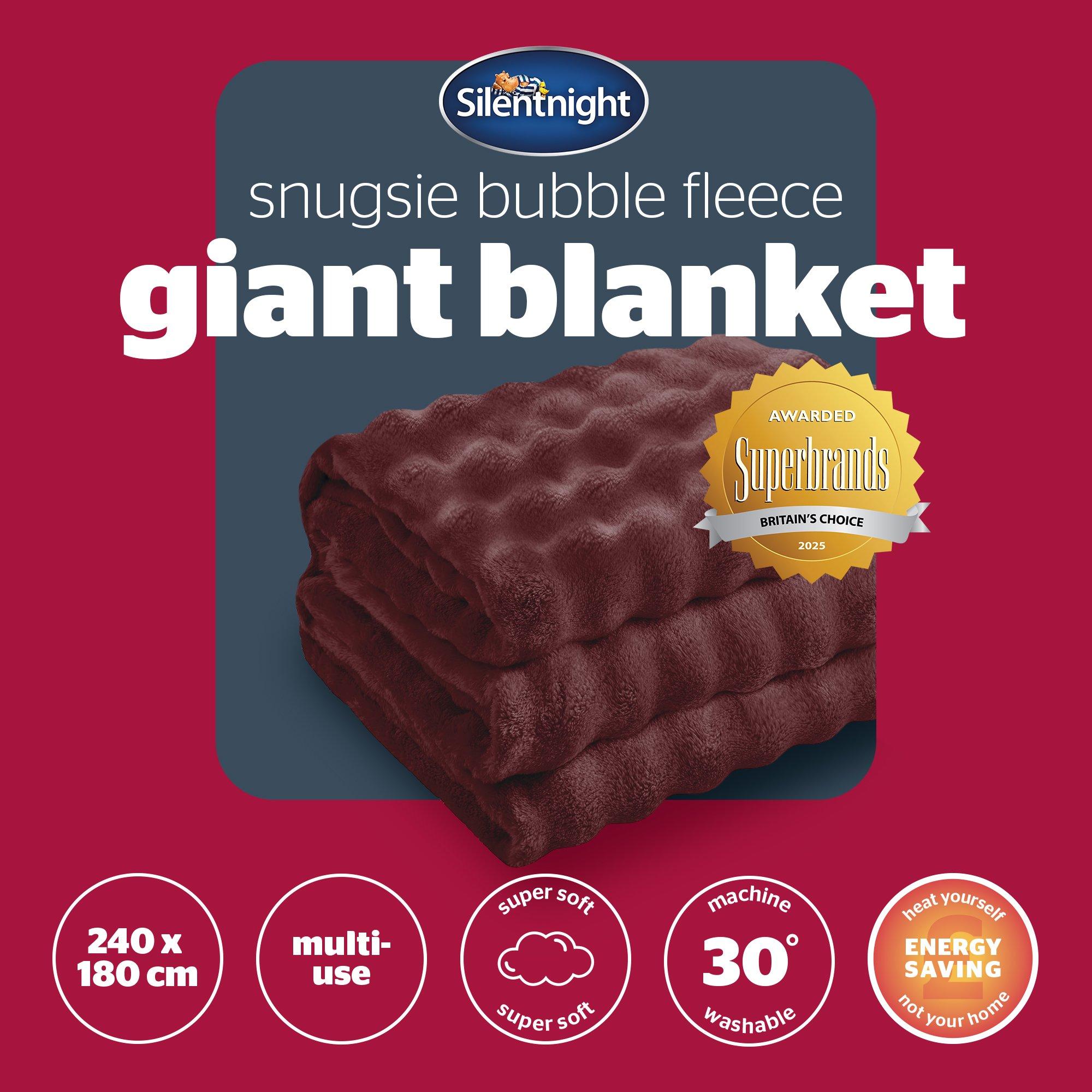 Berry - Silentnight - Snugsie Bubble Blanket - 8