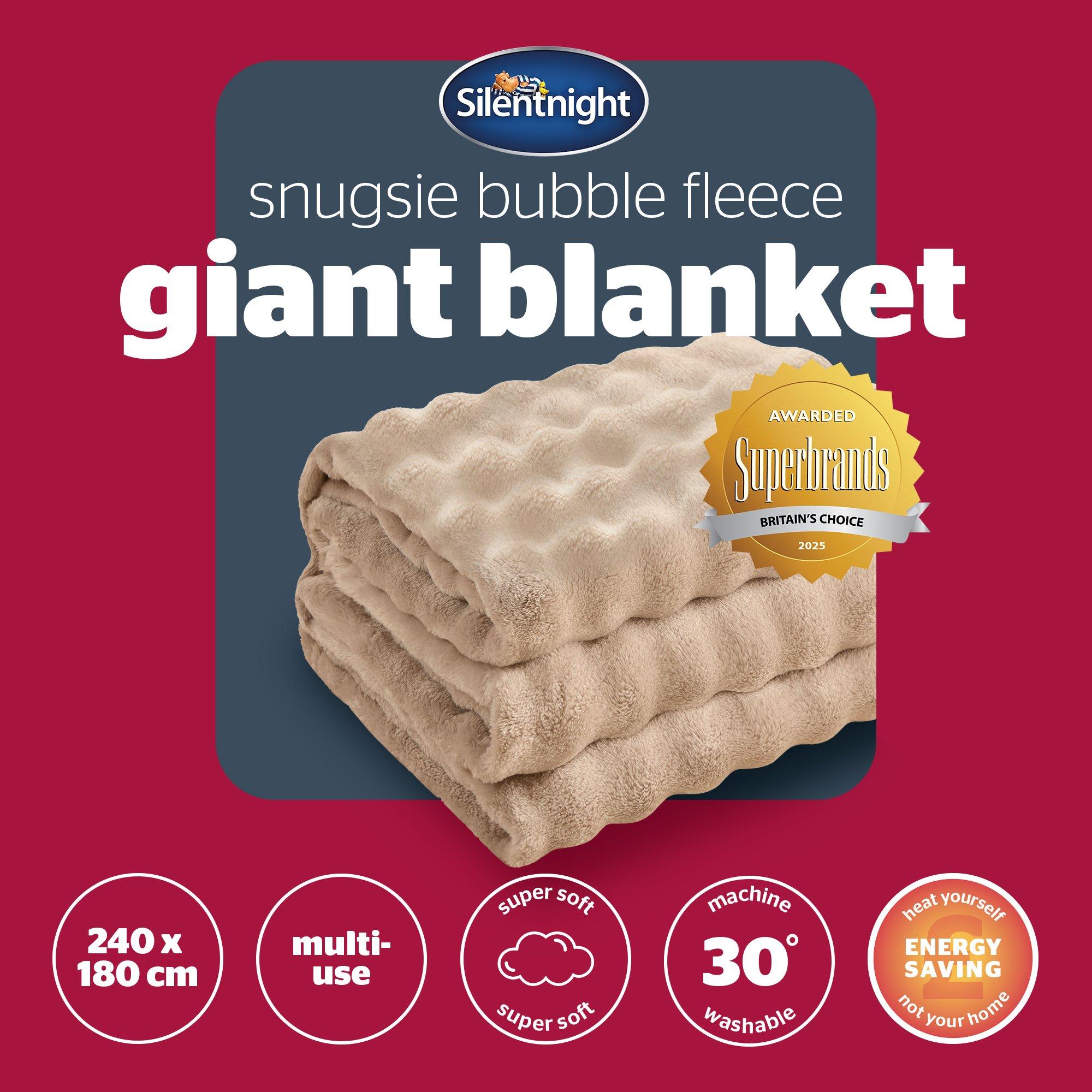 Natural - Silentnight - Snugsie Bubble Blanket - 8