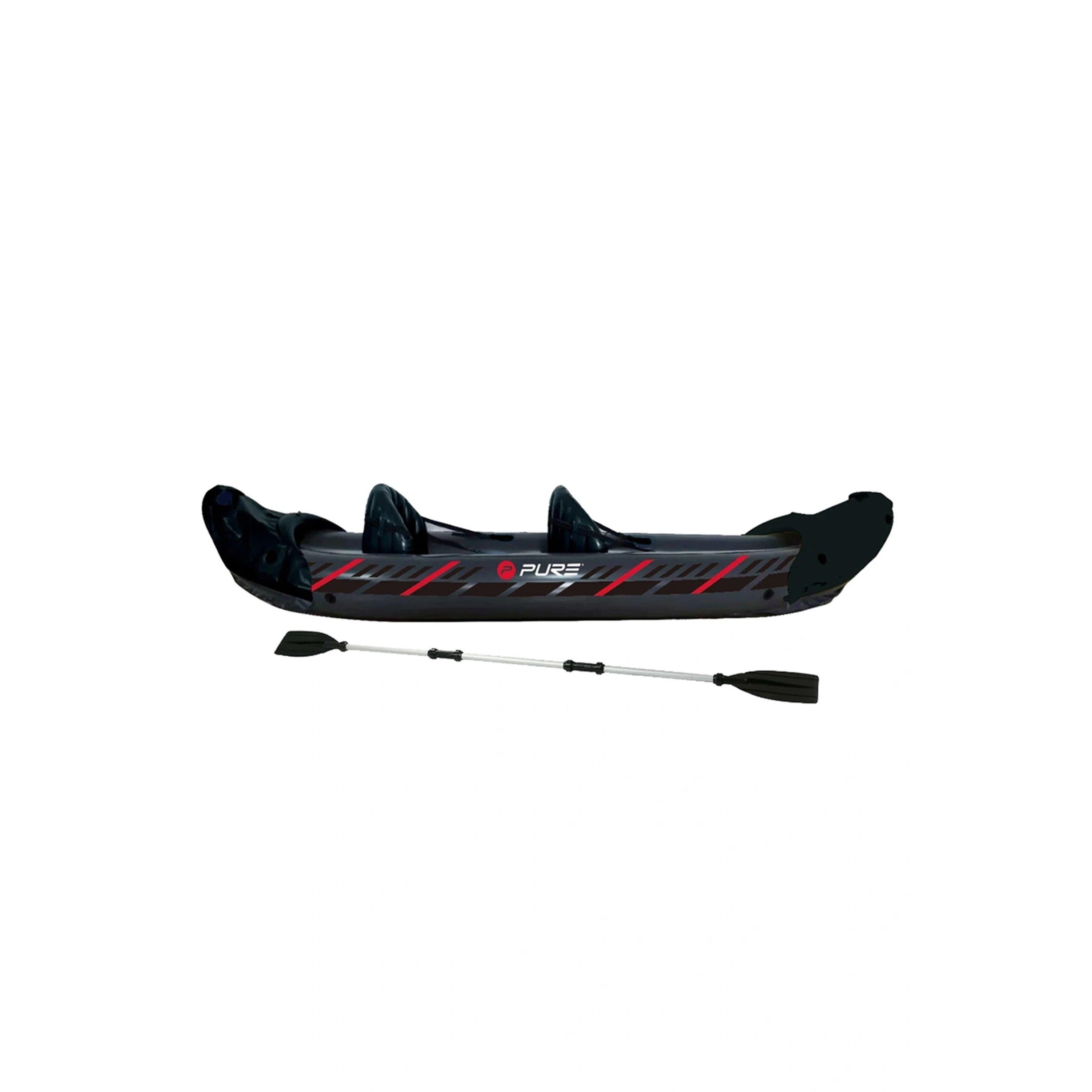 Black - Pure4Fun - PURE XPRO Kayak 3.0 2 Person Inflatable Kayak - 1