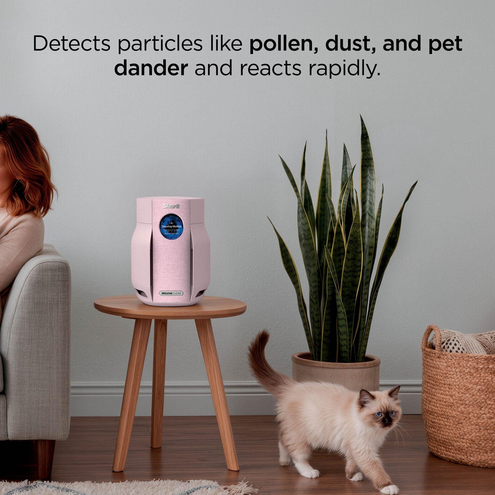 Blush - Shark - BreatheClear Compact Air Purifier HP062UKPK - 3