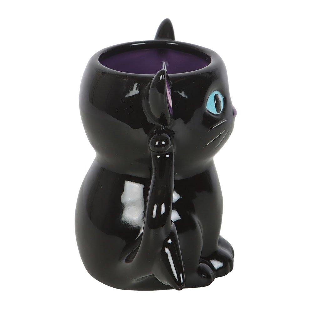 Black - Something Different - Cute and Creepy Bat Cat Mug - 3