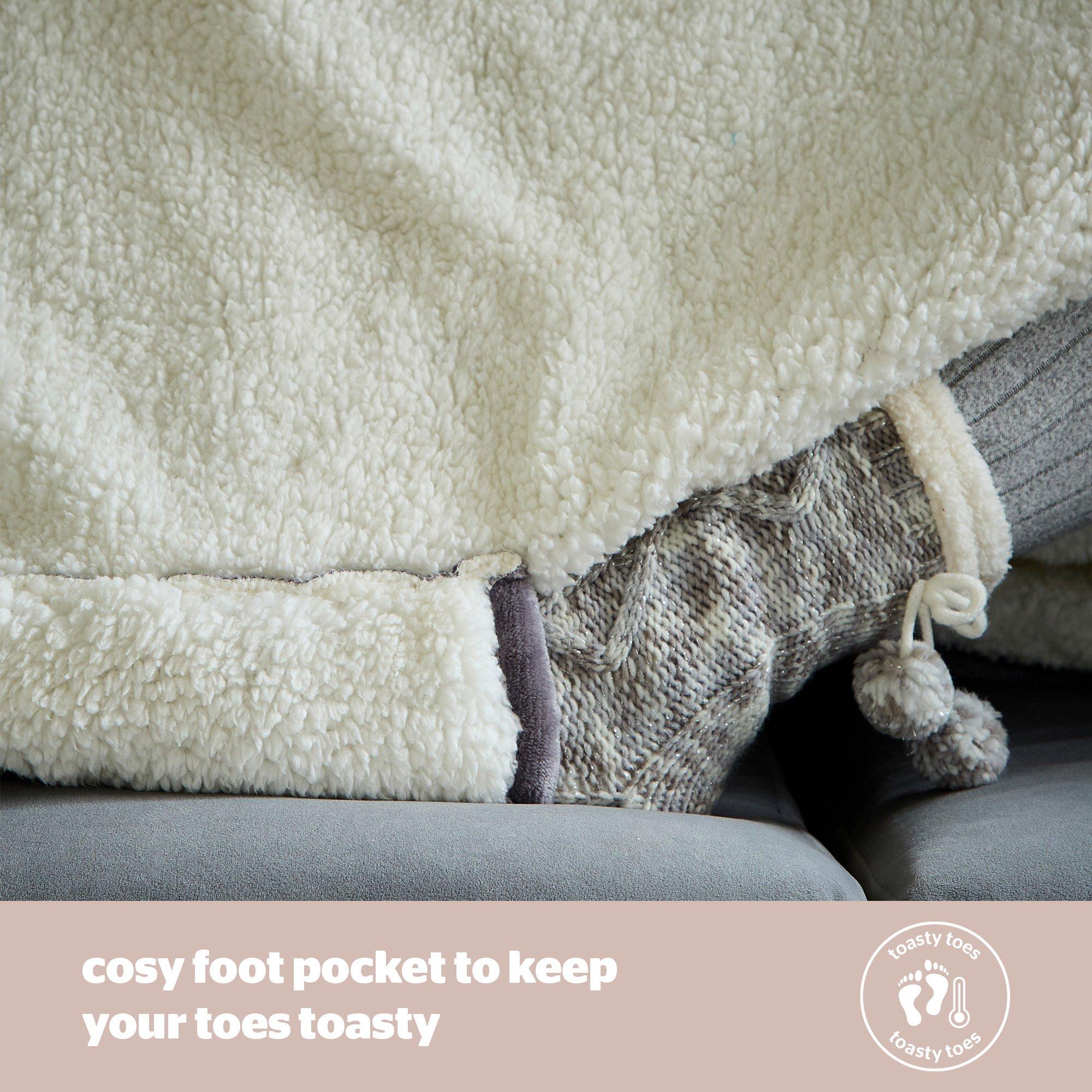 Grey - Silentnight - Snugsie USB Heated Wearable Blanket - 7