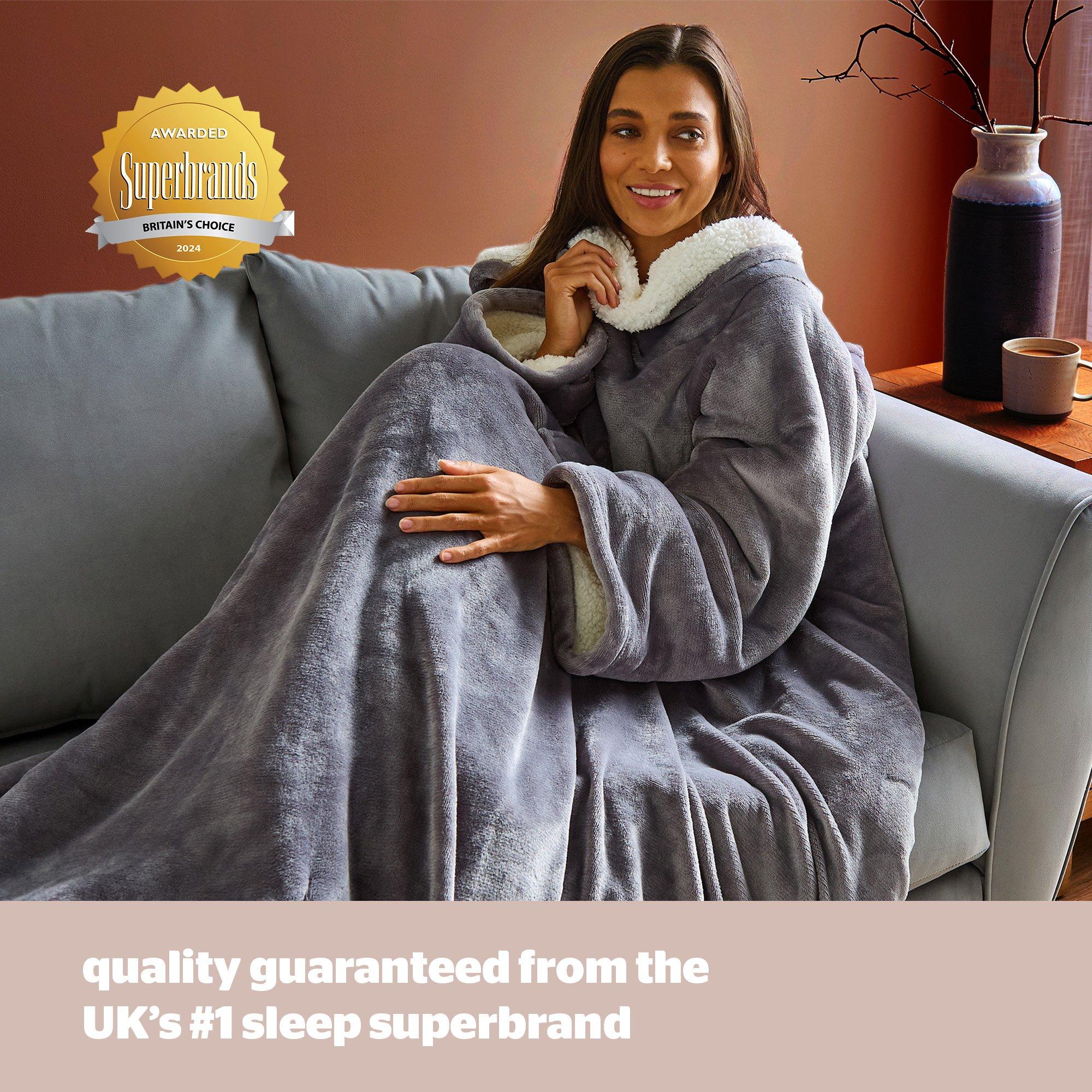 Grey - Silentnight - Snugsie USB Heated Wearable Blanket - 8
