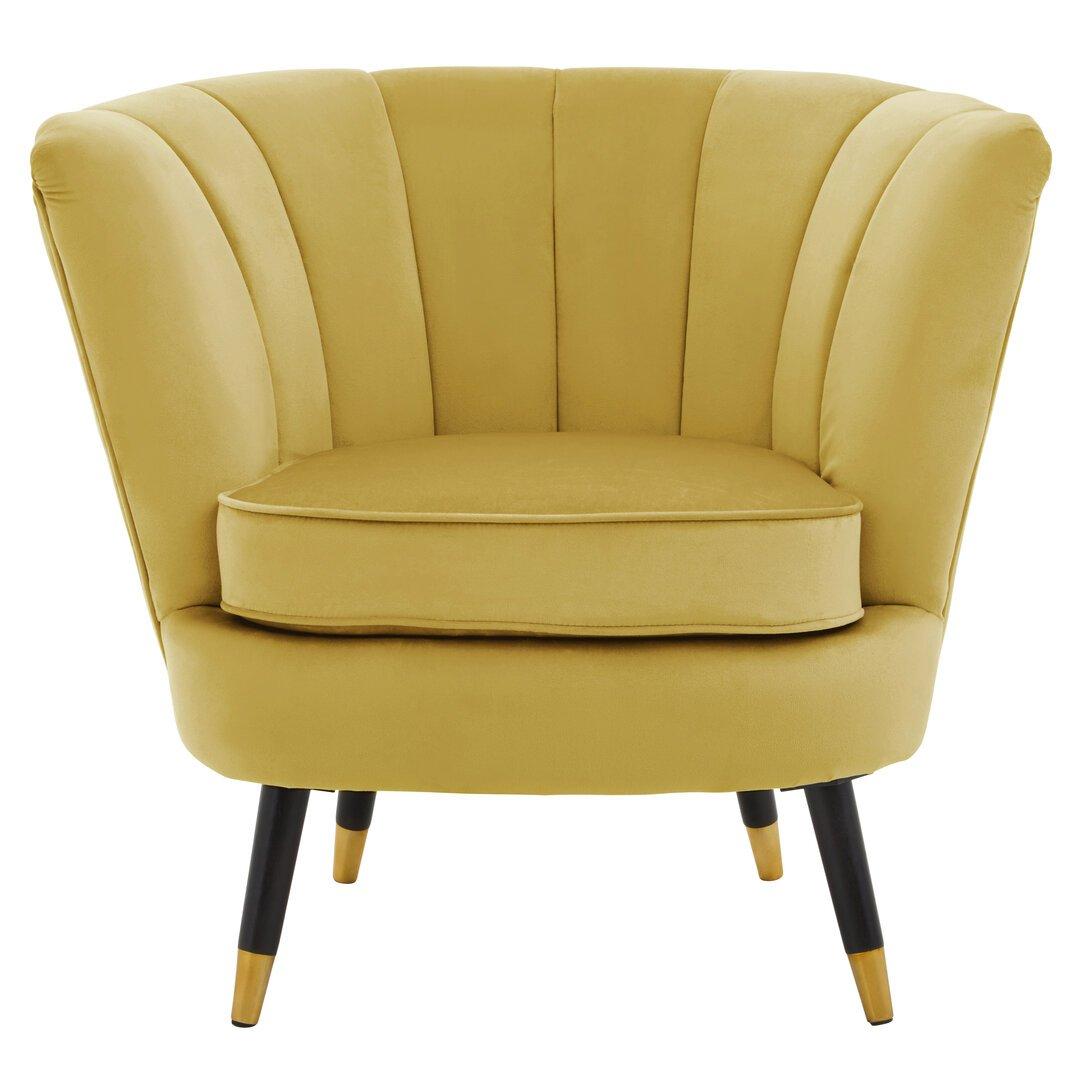 Interiors By Premier  Loretta Pistachio Velvet Shell Accent Chair - Green