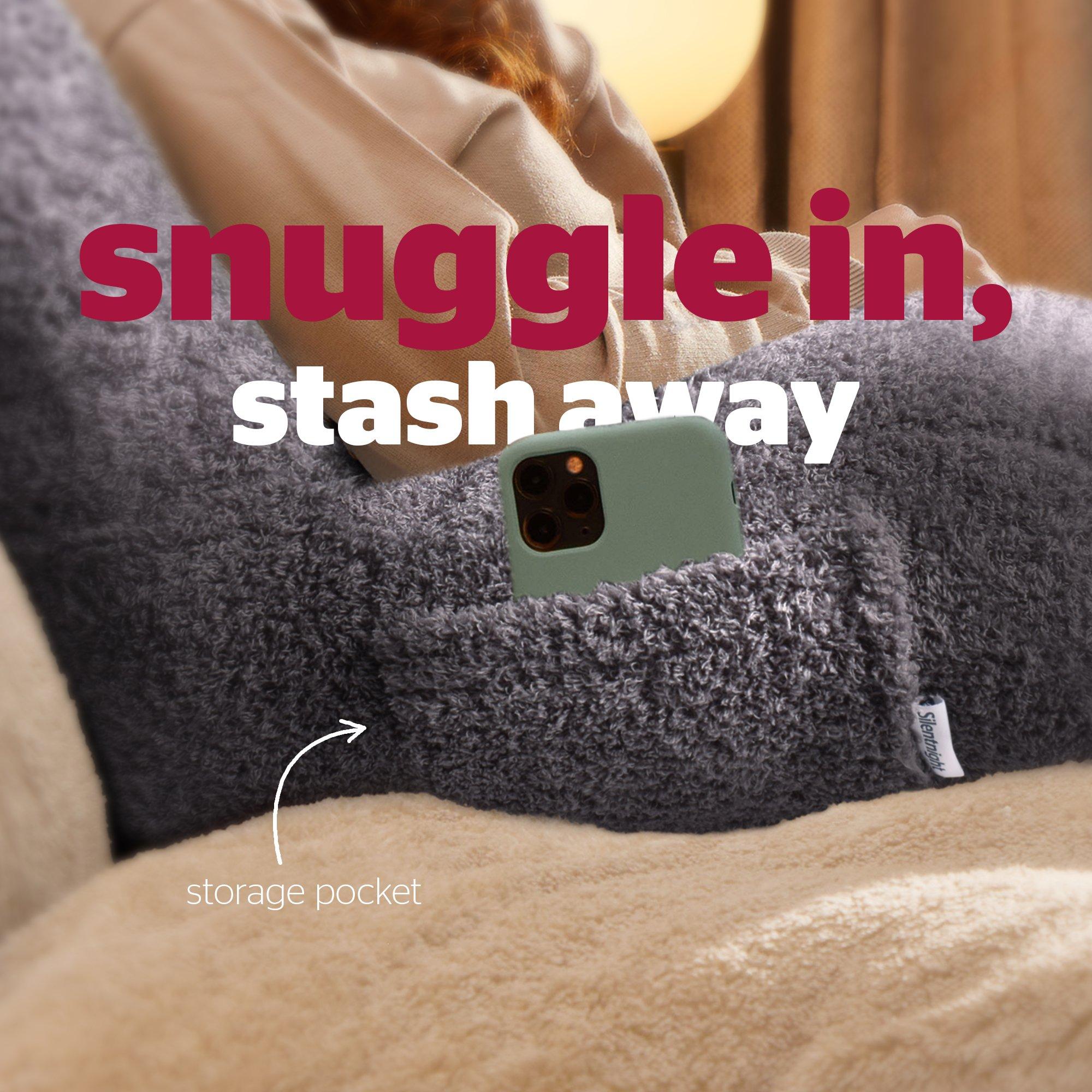 Grey - Silentnight - Cosy Cuddles Cuddle Pillow - 3