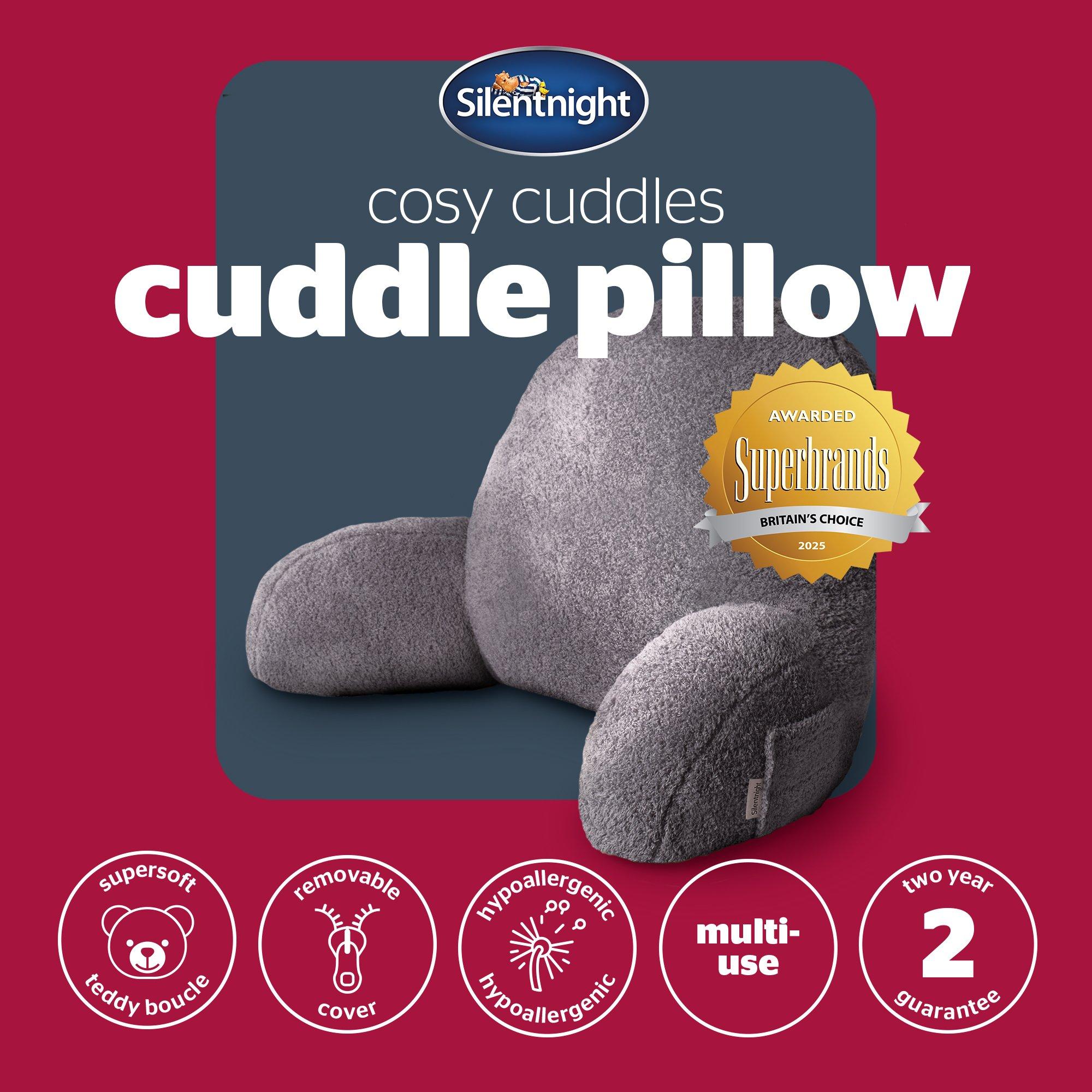 Grey - Silentnight - Cosy Cuddles Cuddle Pillow - 7
