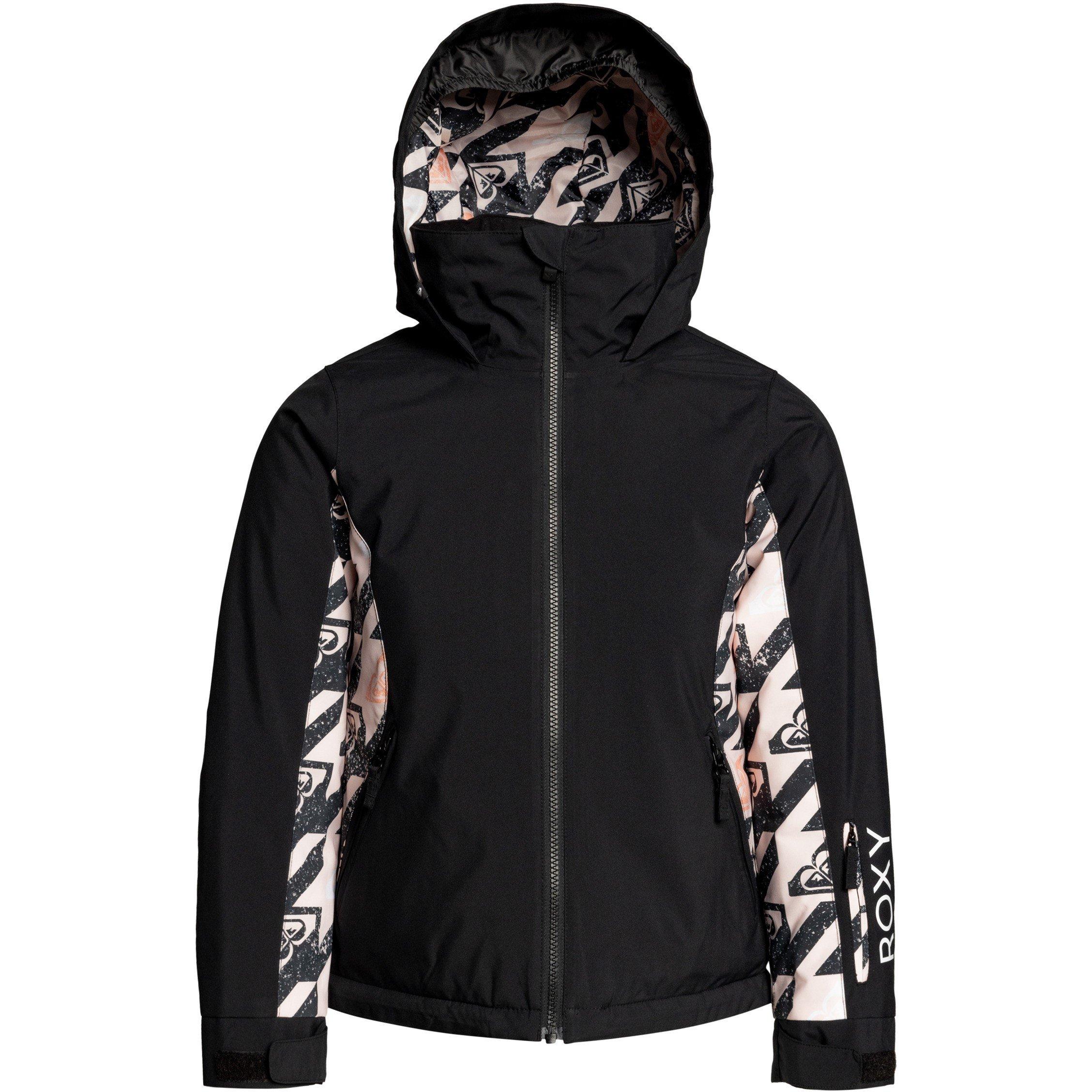 Black - Roxy - Kids' Comete Waterproof Ski Jacket - 1