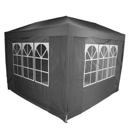 Charles Bentley 3 x 3m Pop Up Gazebo With Sides - Grey