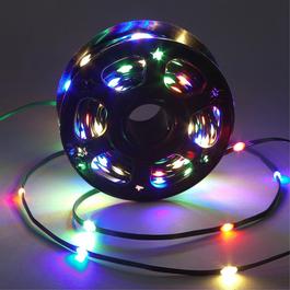 Snowtime Multi-Coloured LED Copper Wire Lights on a Reel