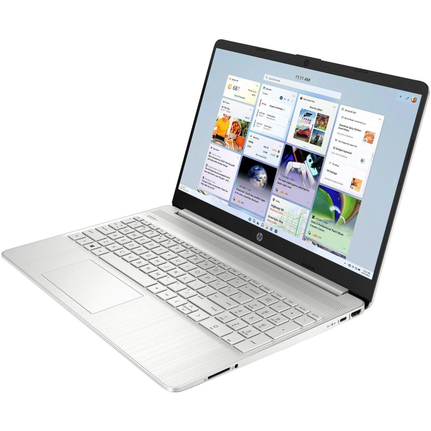 Silver - HP - HP 15s Laptop - Core i3 8GB 256GB - Win 11S - 3