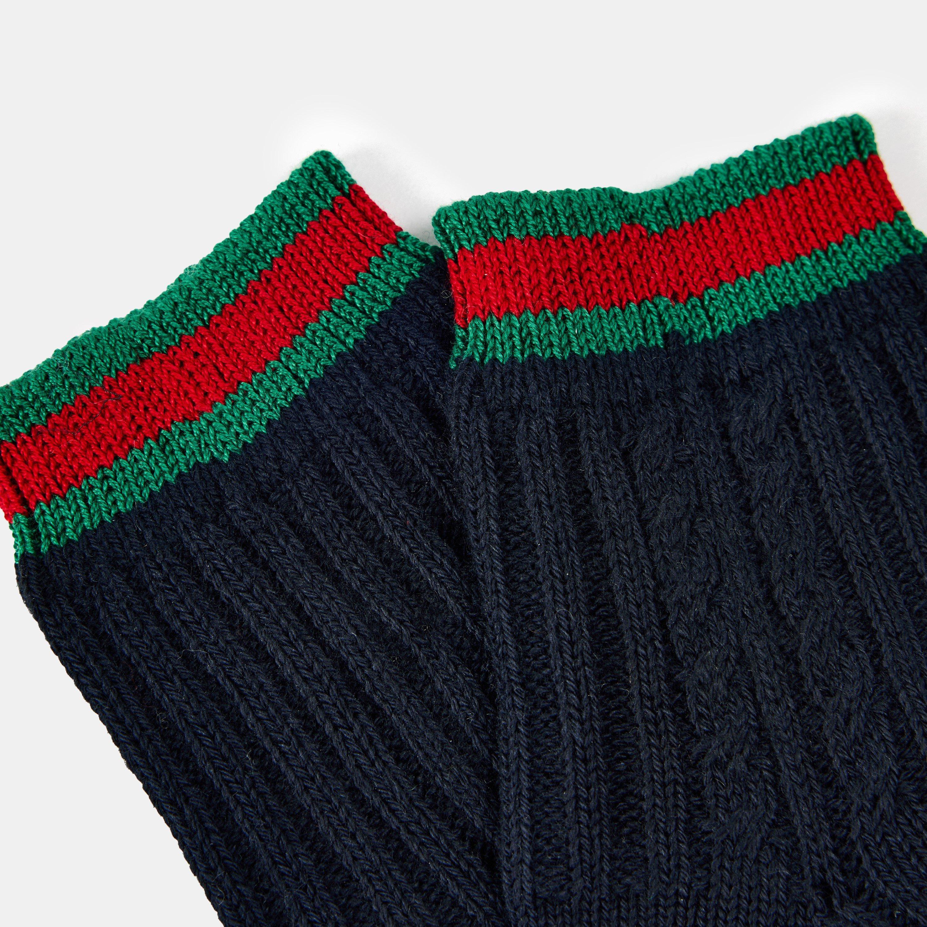 Navy 4166 - Gucci - Kids' Crew Socks - 2