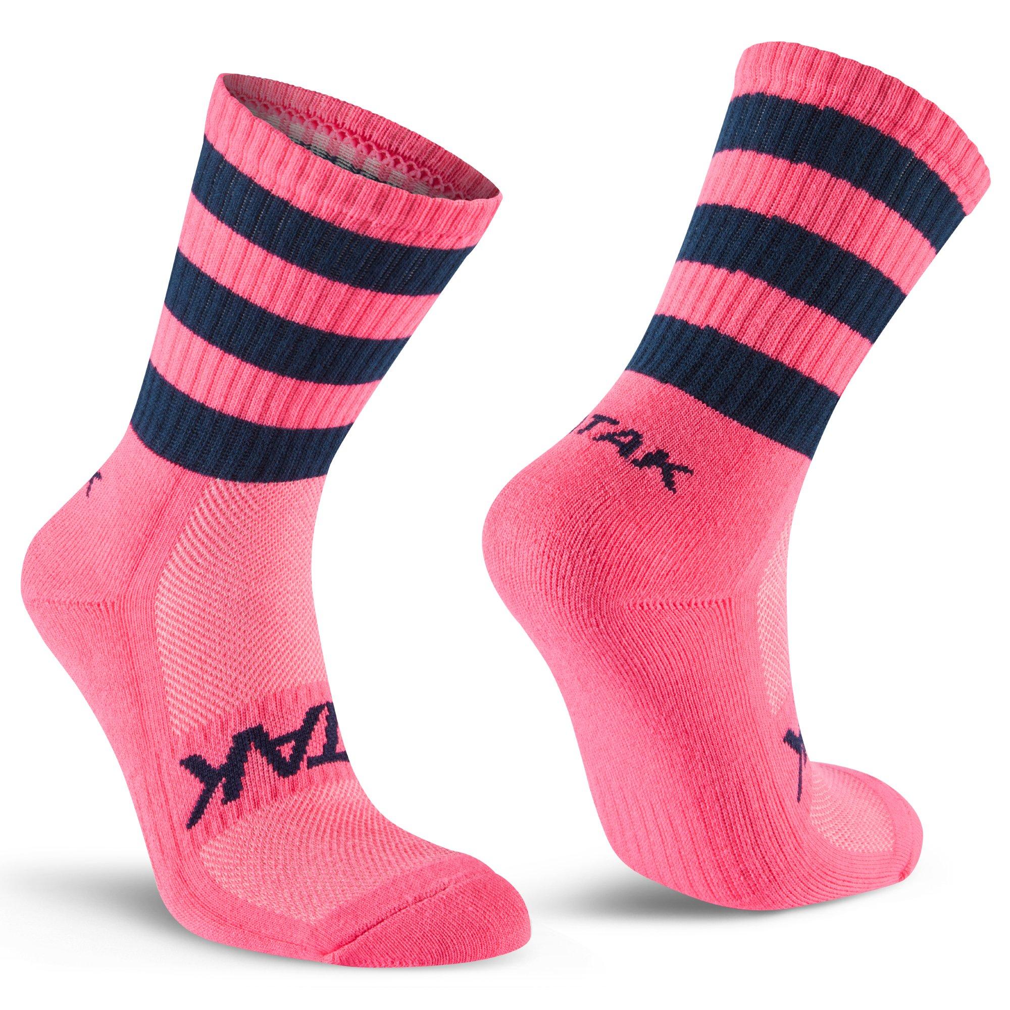 Atak Sports Men's Pink/Navy Atak Half Leg Socks Senior - 6-8