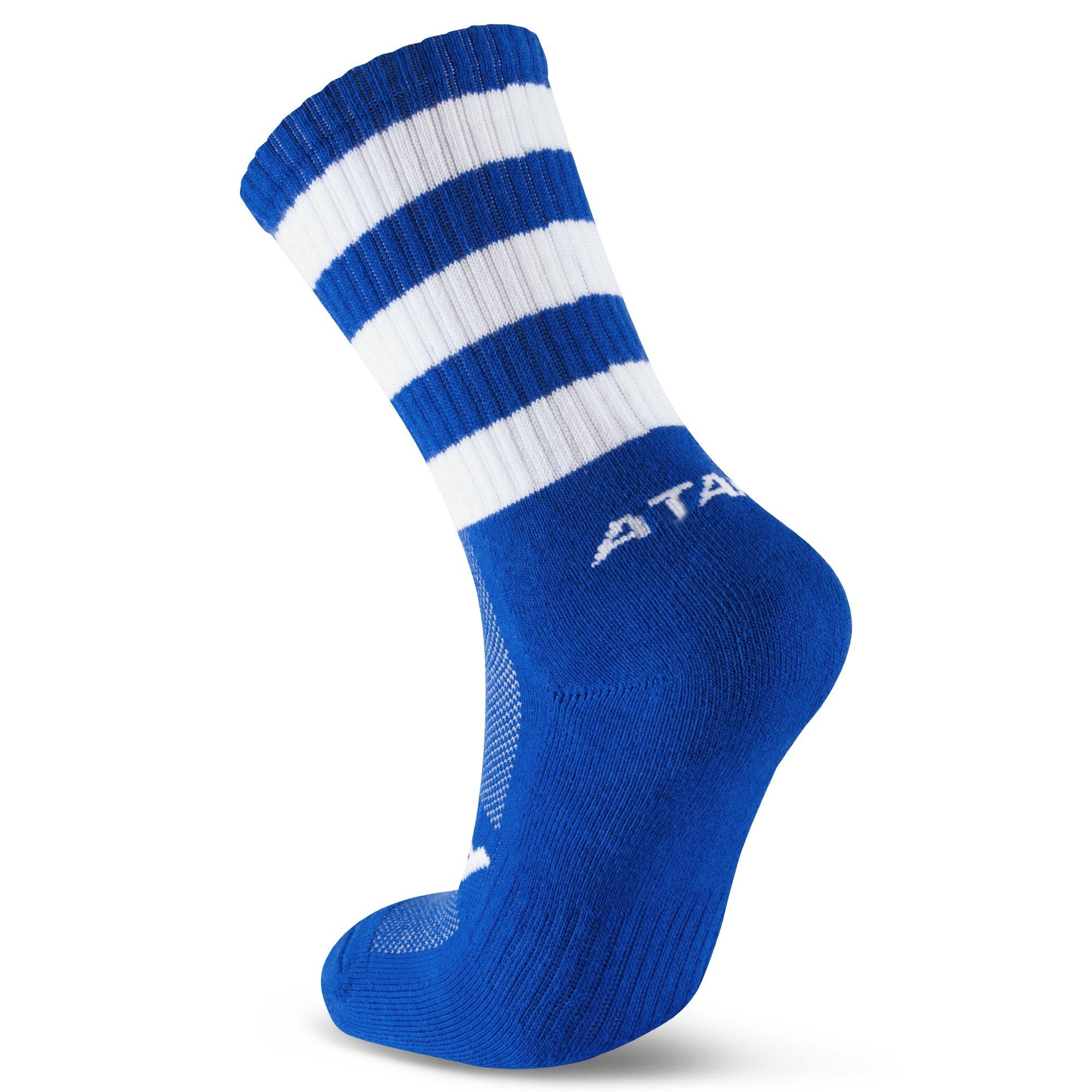 Kraljevski/Bijeli - ATAK Sports - Half Leg Socks Senior - 2