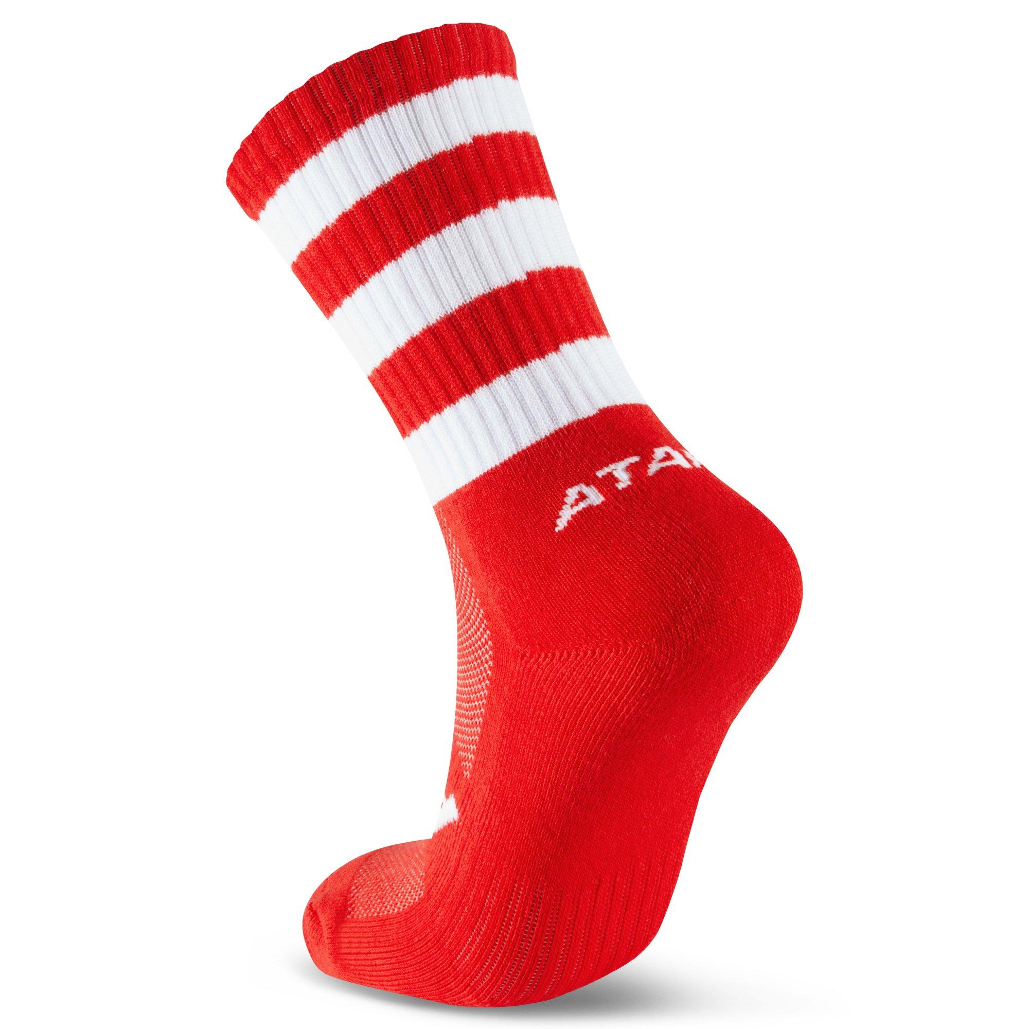 Red/White - ATAK Sports - ATAK Half Leg Socks Senior - 2