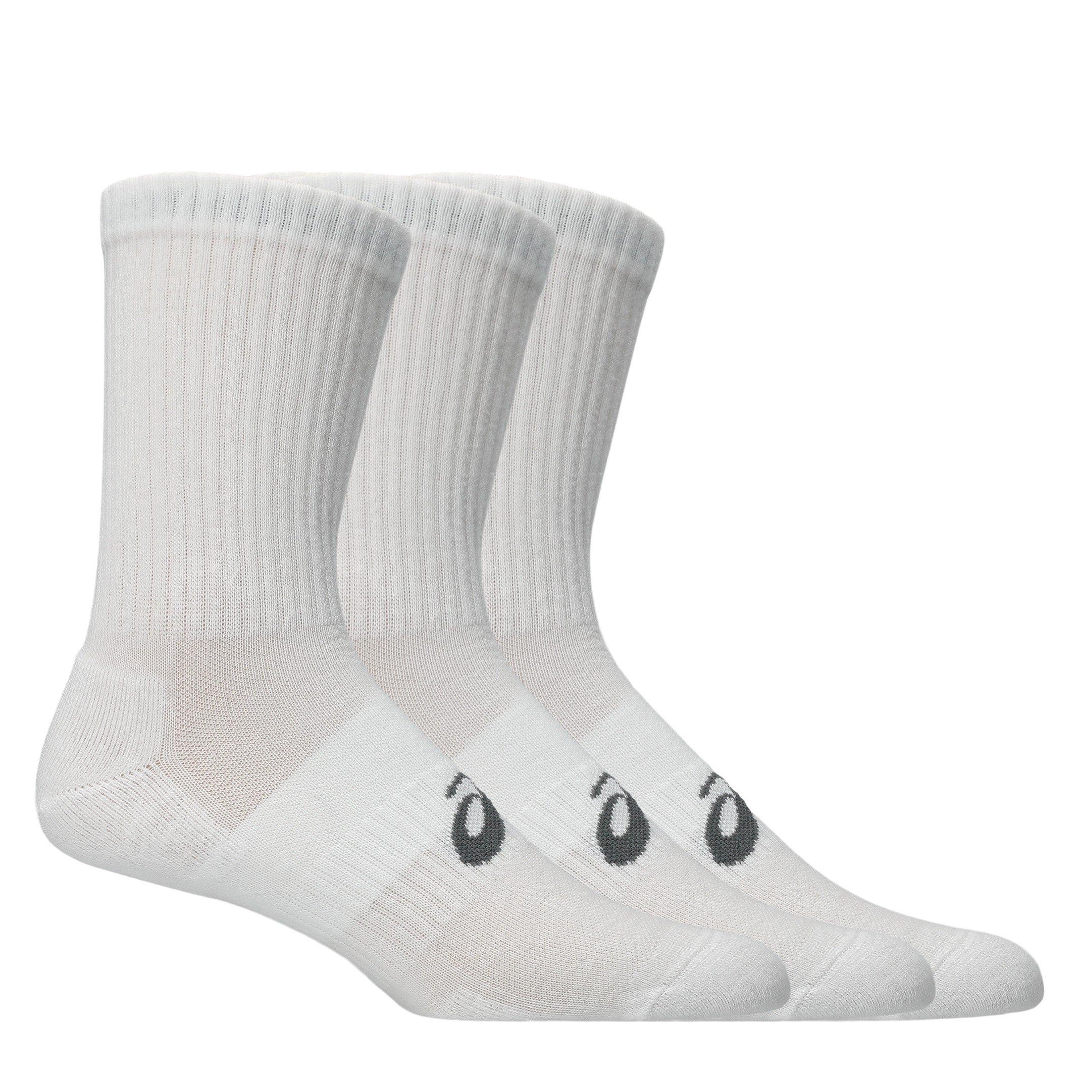 White - Asics - Asics 3 Pack Crew Sock - 1