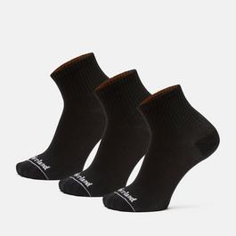 Timberland 3 Pack Core Quarter Crew Socks