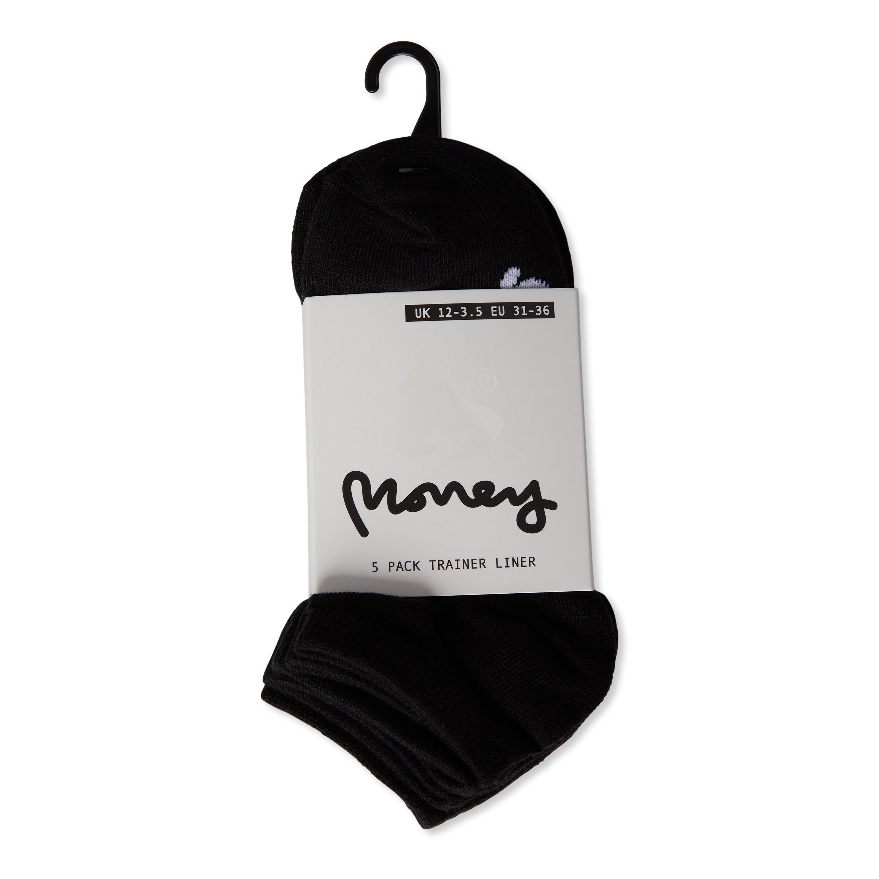 Money Girls Zena Trainers Socks - Black - Junior 1-6