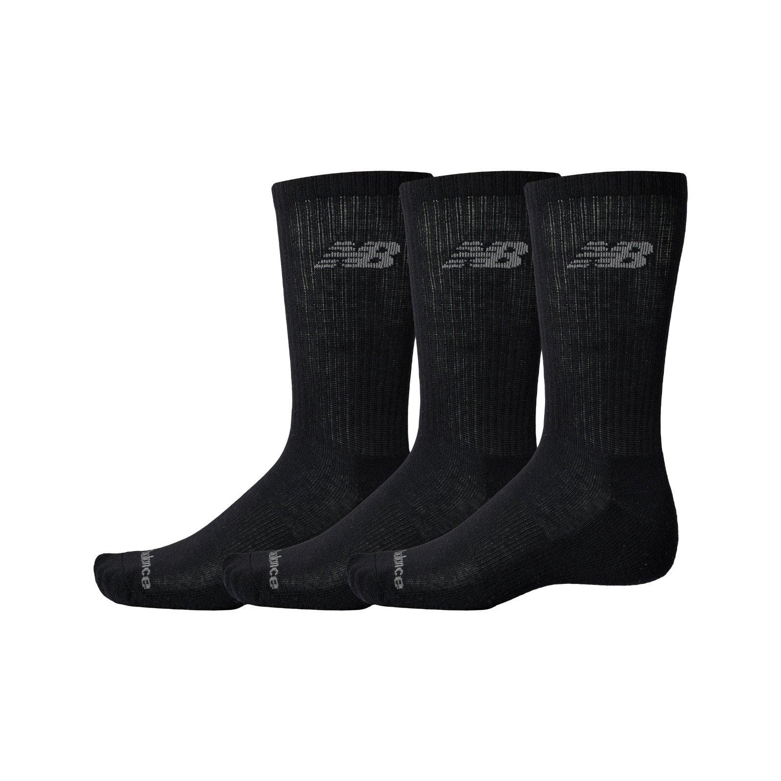 Black - New Balance - 3 pack of Crew Performance Socks - 1