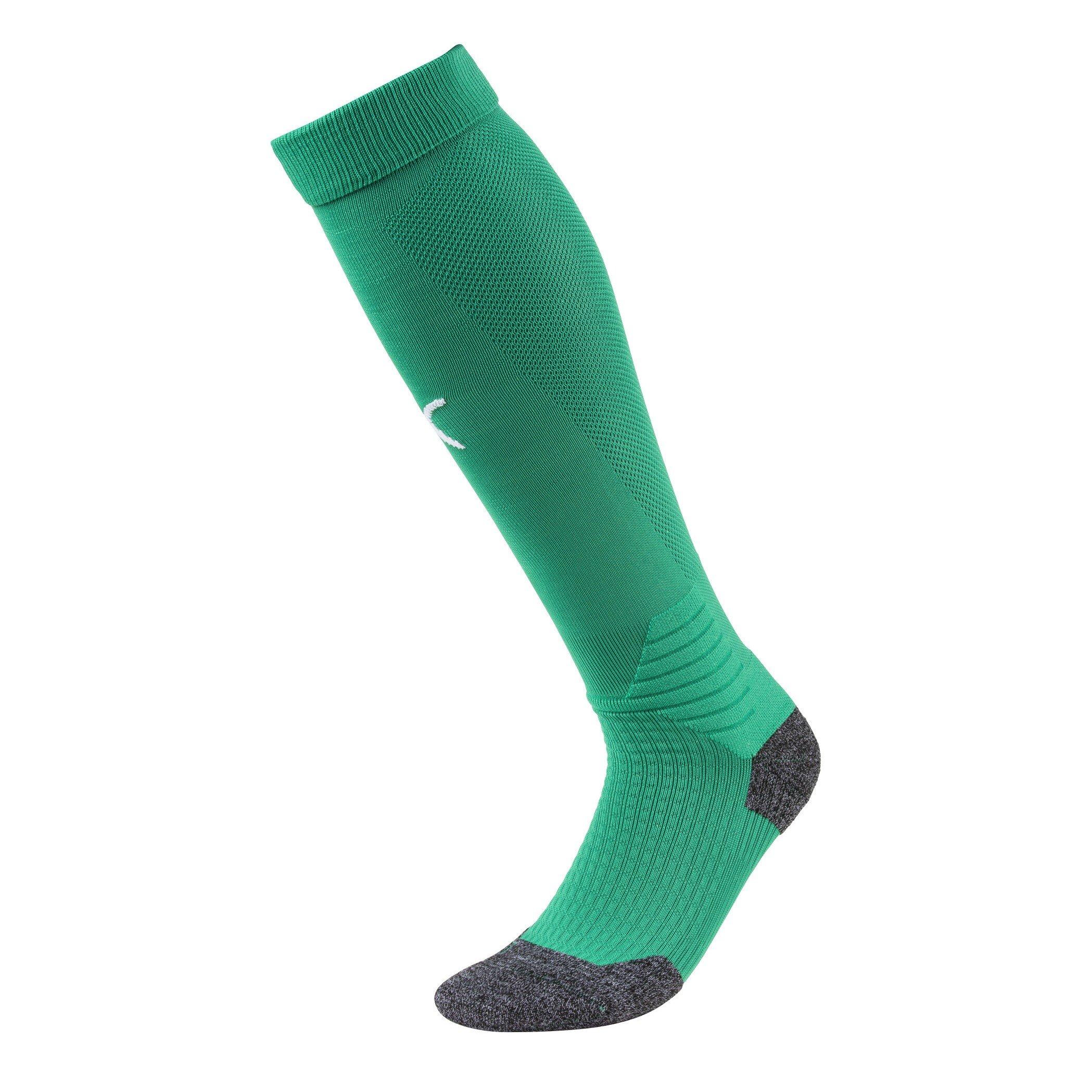 Puma  Kids Team Liga Socks Football Sock - Green/White - 12-2