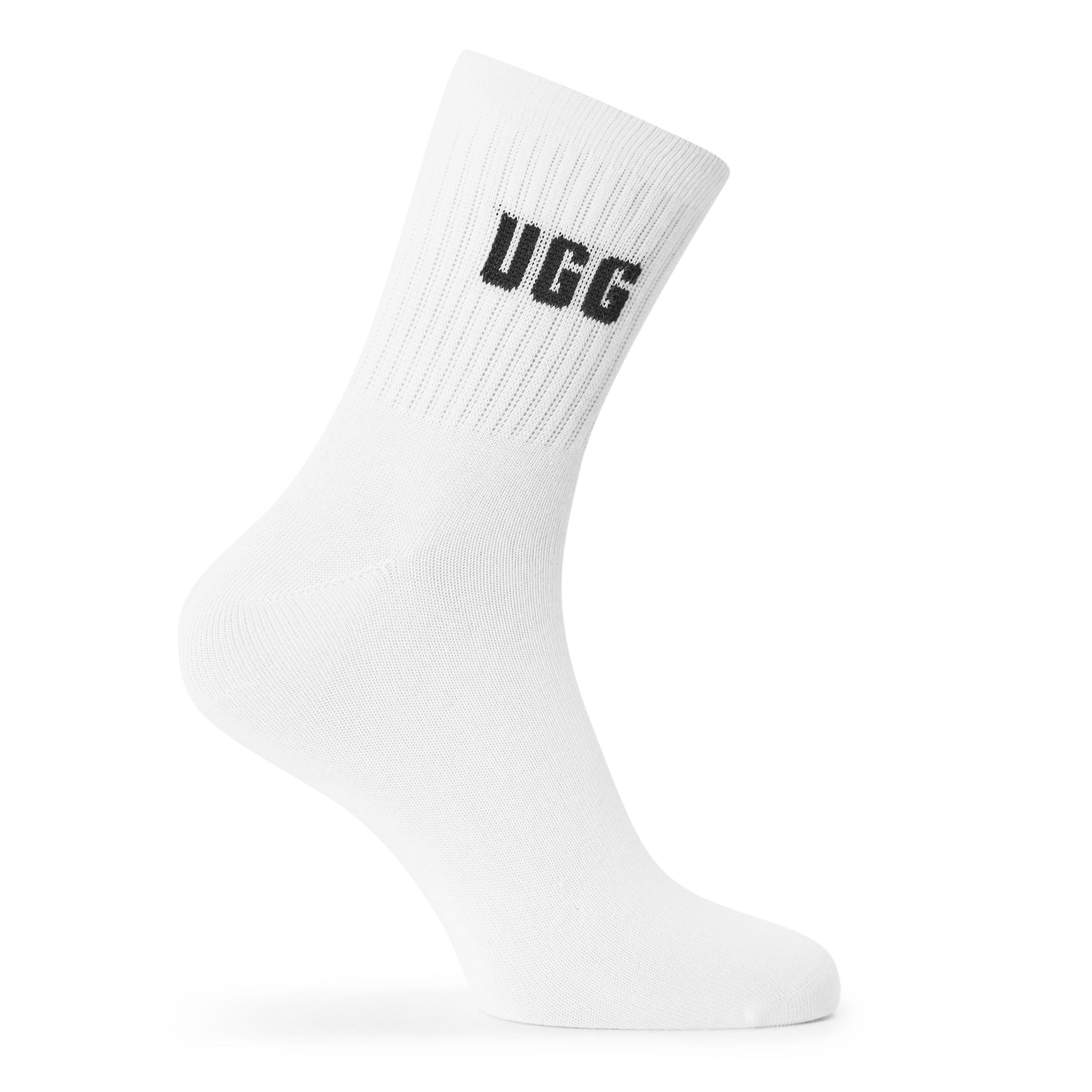 White/Black - Ugg - Women's Quinlin Quarter Socks - 2
