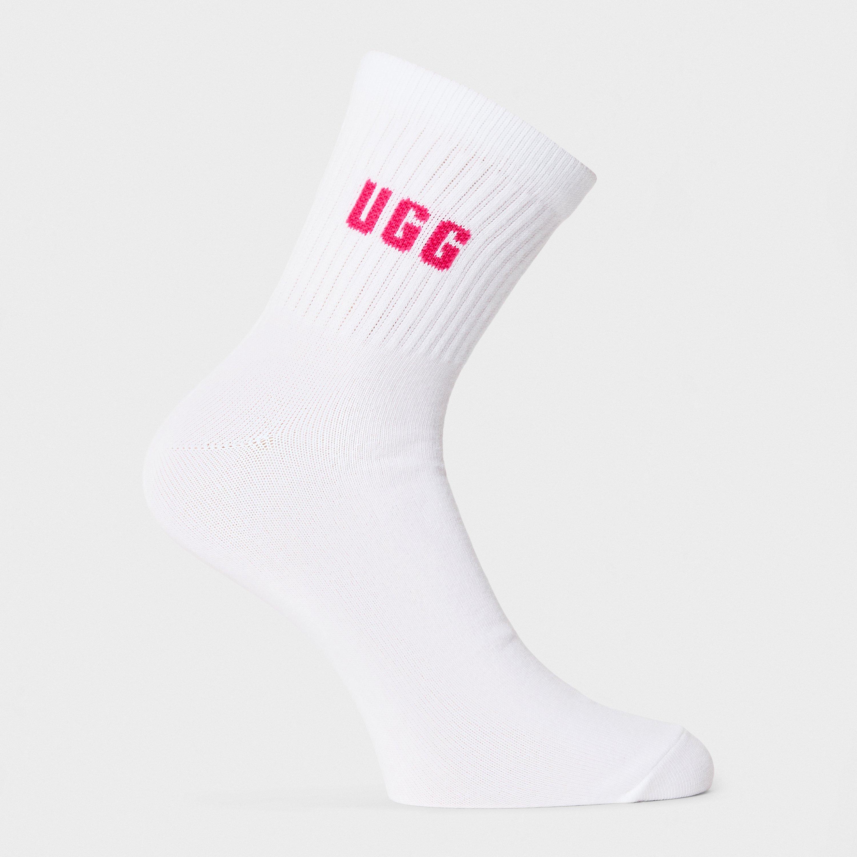 Wht/Gry - Ugg - Women's Quinlin Quarter Socks - 3