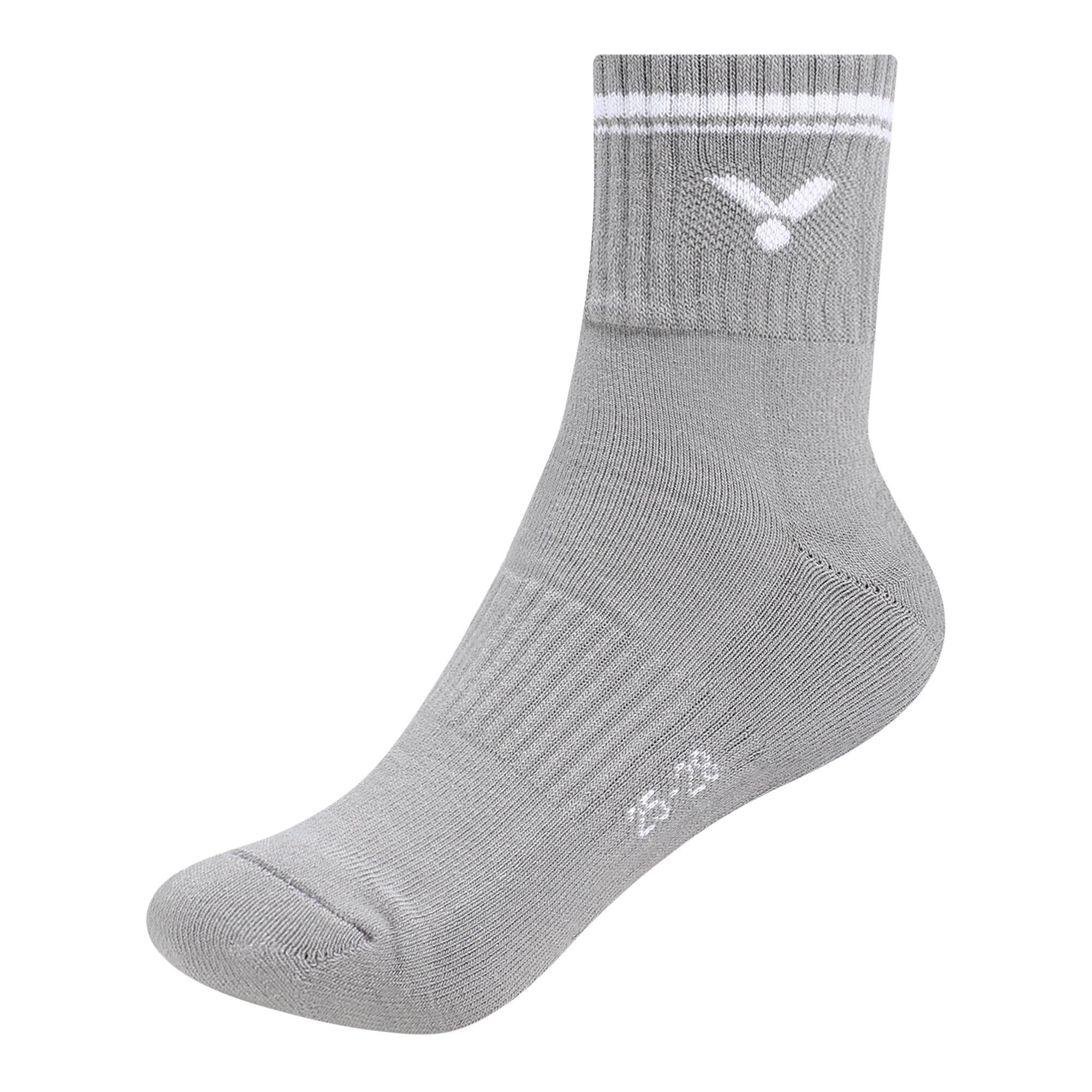 Wht/Gry/Blk - Victor - 3 Pack Trainer Socks - 3