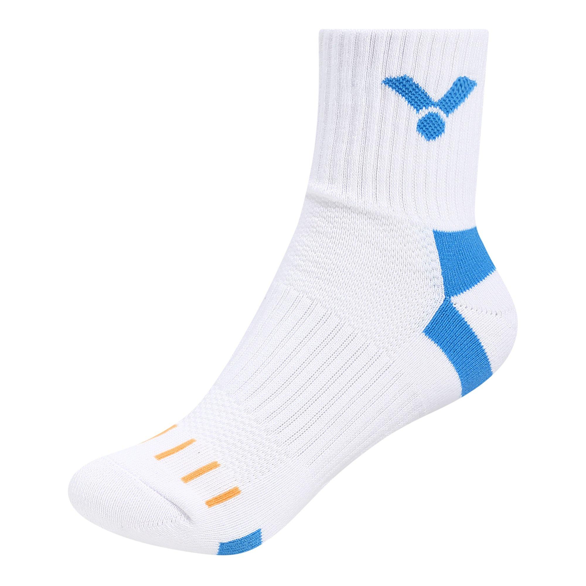 White/Blue - Victor - 3 Pack Trainer Socks - 3