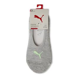 Puma 3 Pack Footie Socks Juniors