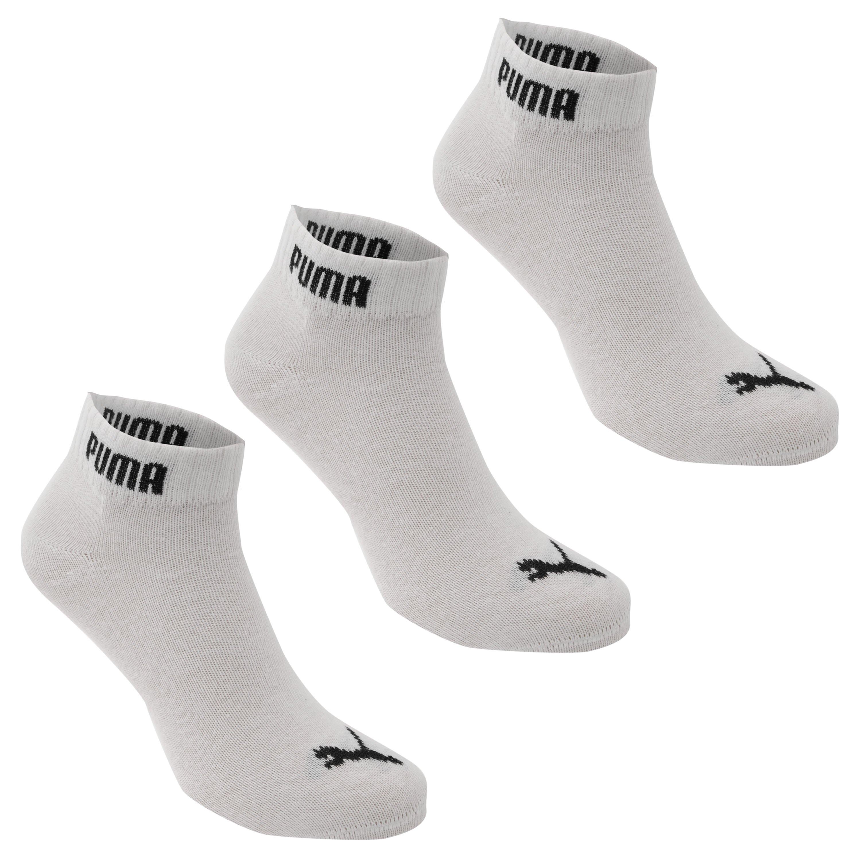Weiß - Puma - 3 Pack Quarter Socks Junior - 1