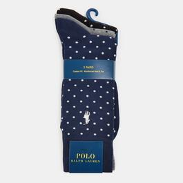 Ralph Lauren 3pk Dot Sock Sn52