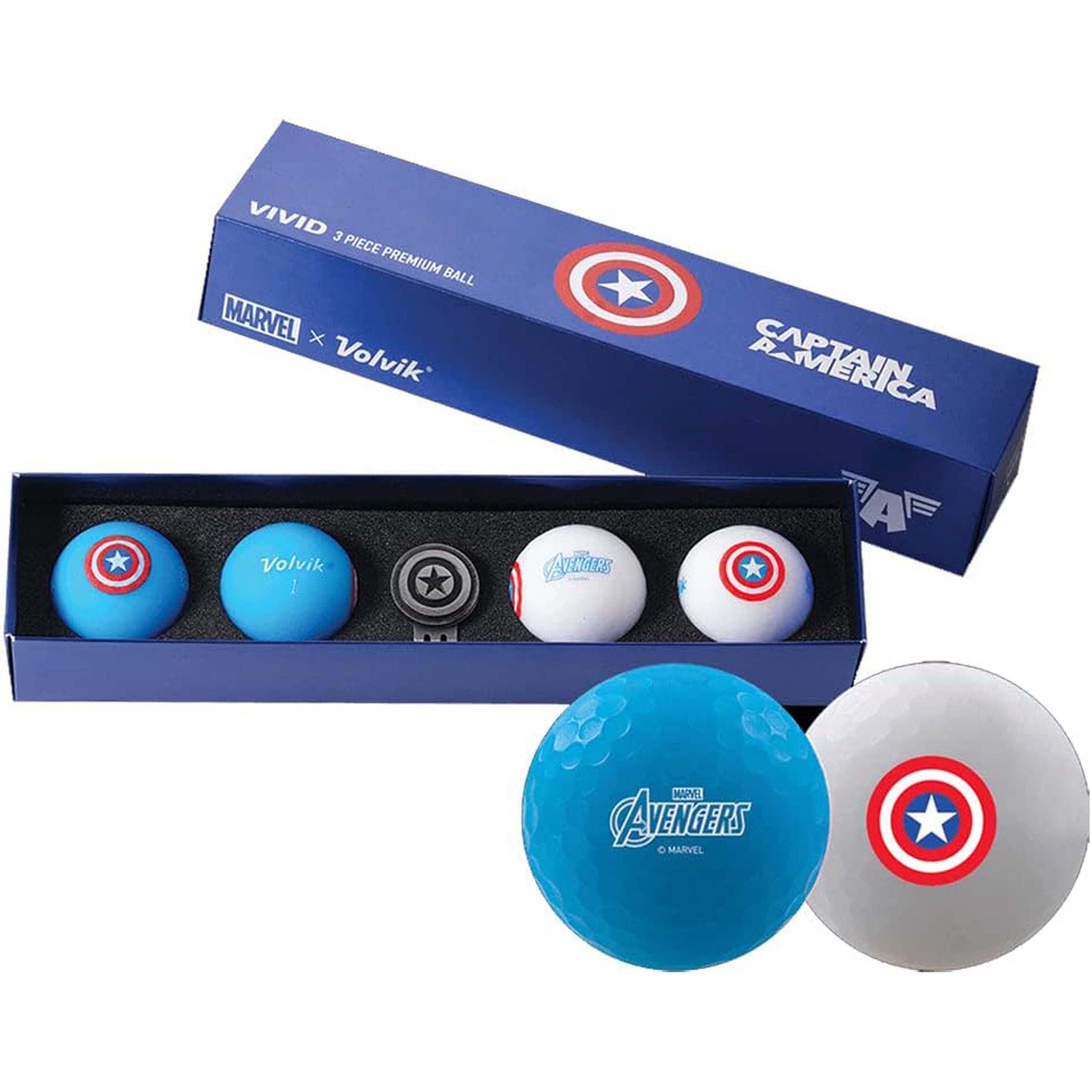 Captain America - Volvik - Marvel 2.0 Golf Balls