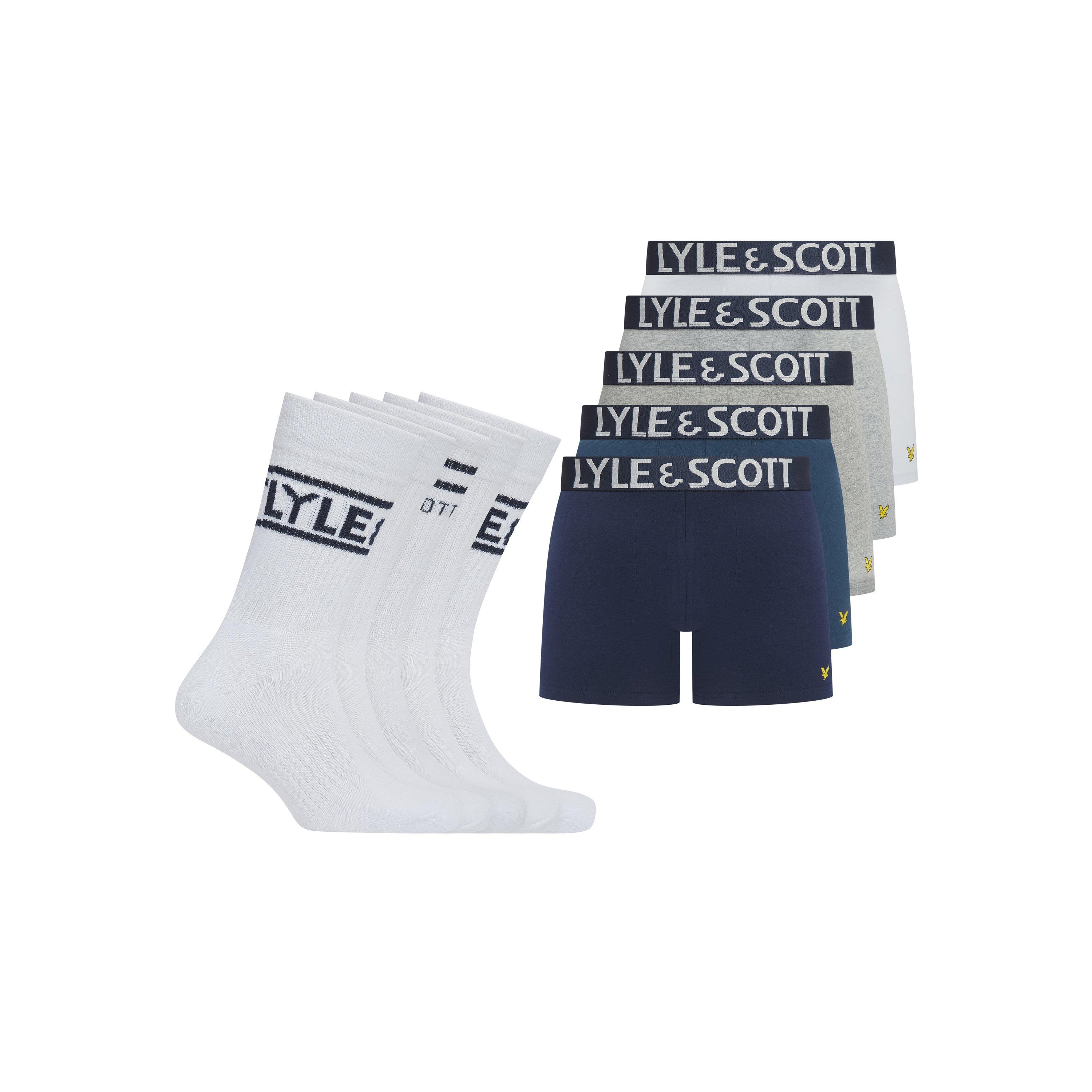 Lyle And Scott Men's Tweed Sock Gift Sets - Blue  - Small