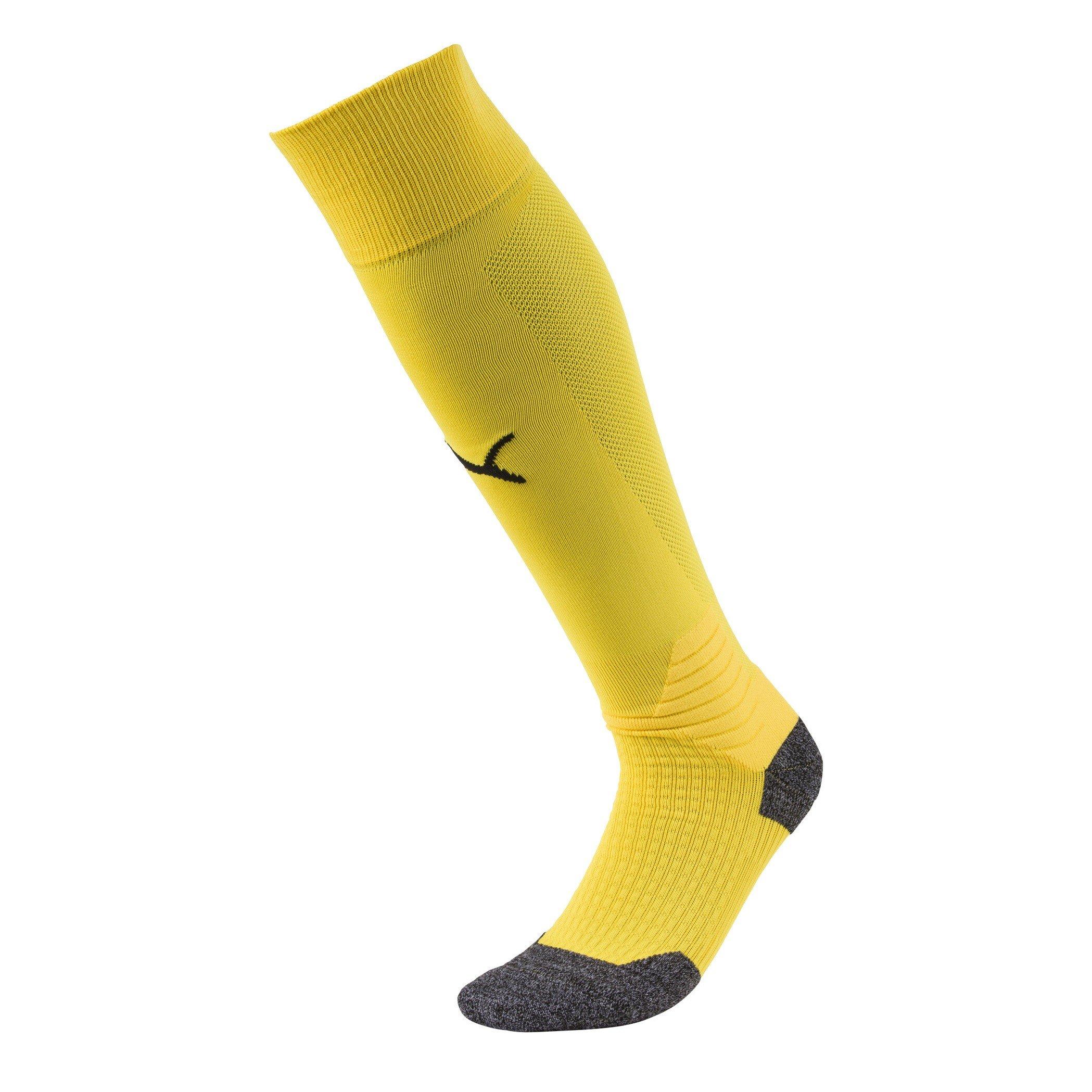 Puma Men's Team Liga Socks Football Sock - Yellow/Black - 12-14