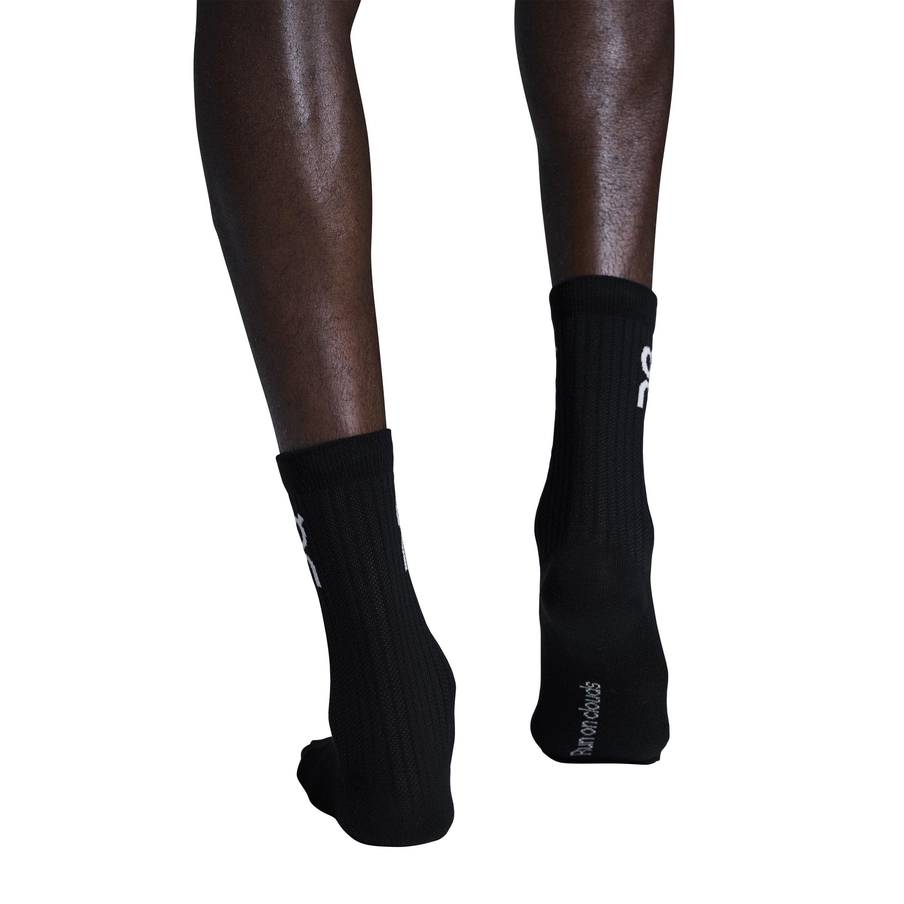 Black - On - Adults Crew Socks - 2