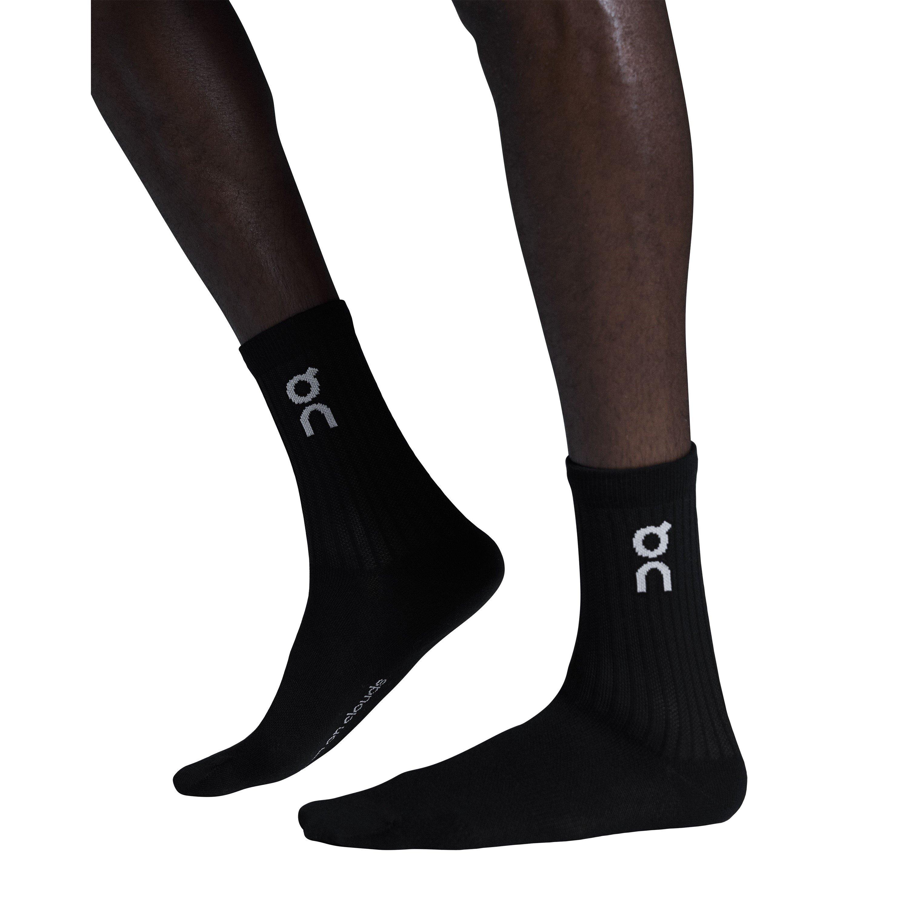 Black - On - Adults Crew Socks - 3