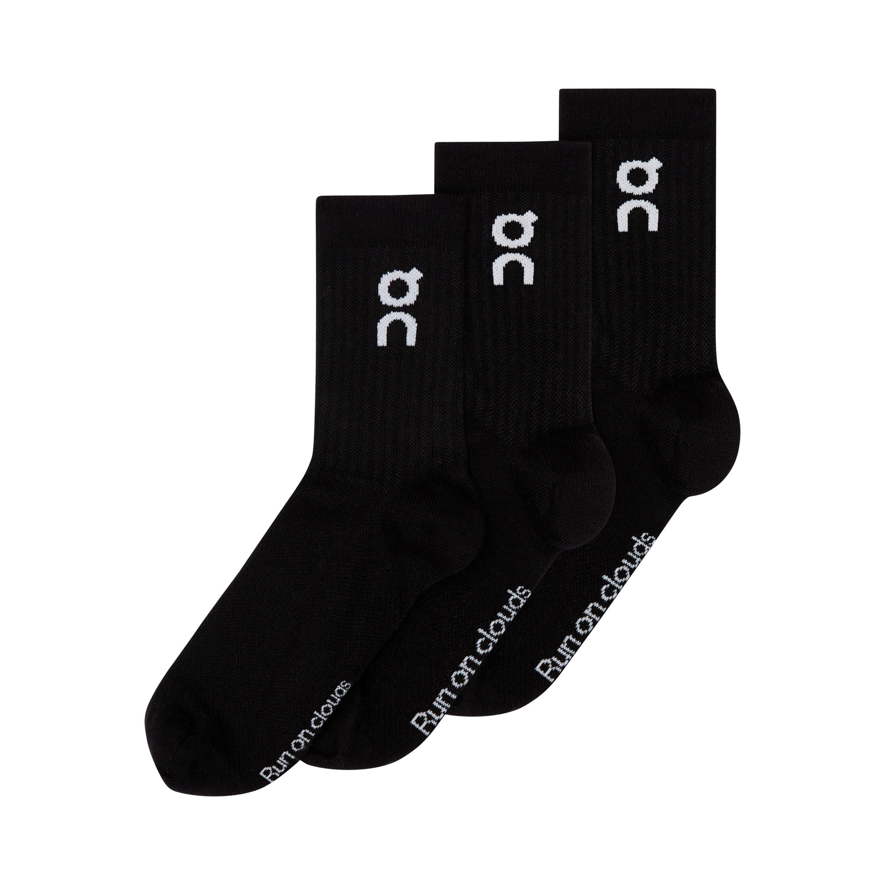 Black - On - Adults Crew Socks - 4