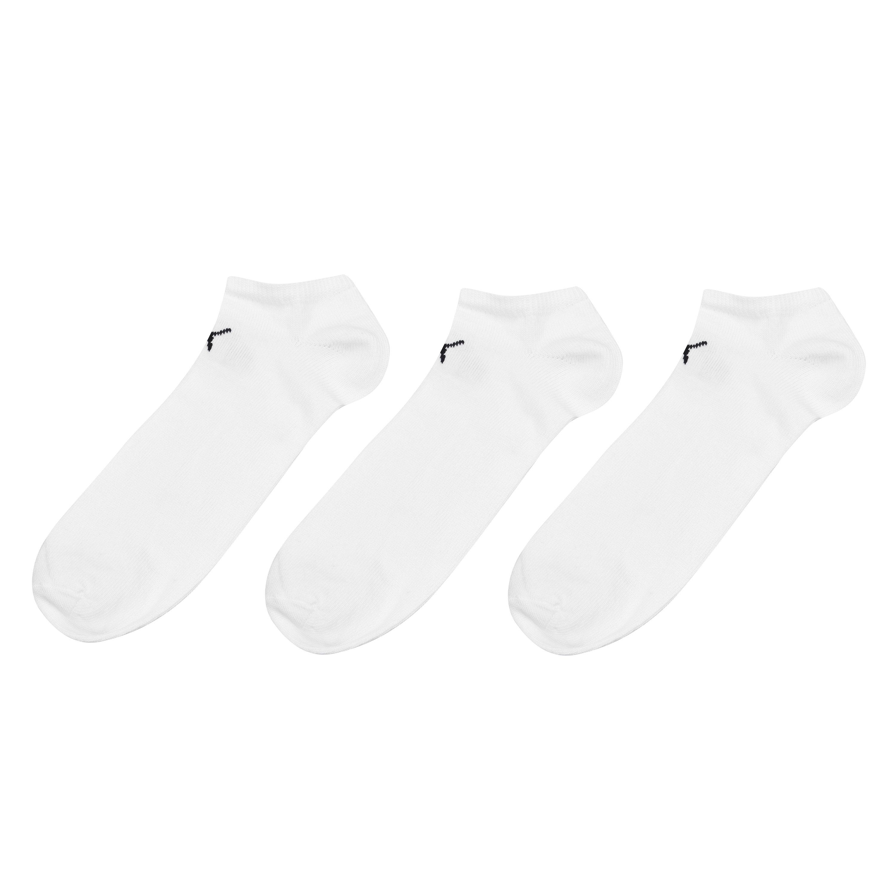 Puma  3 Pack Trainer Socks - White - 9-11