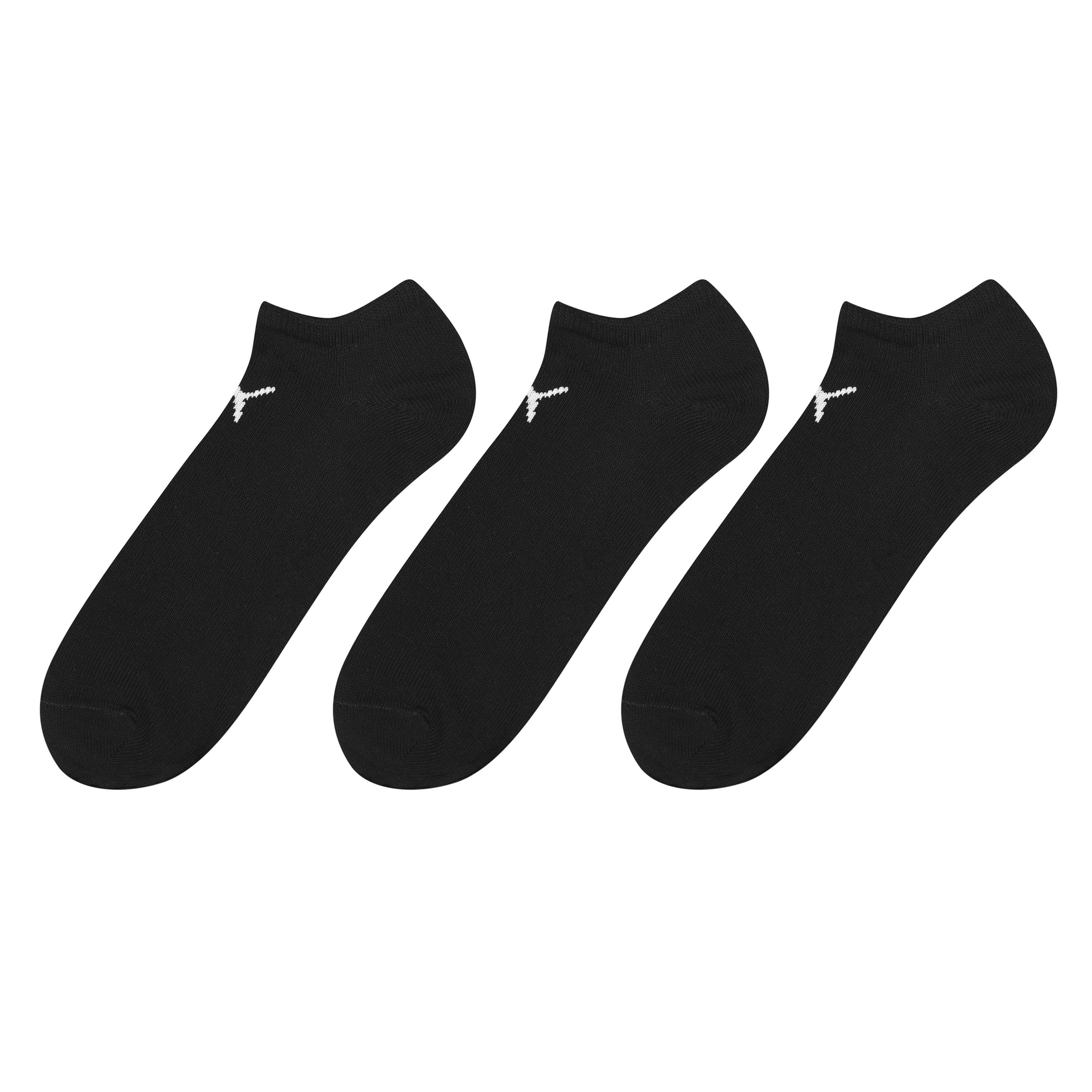 Puma  3 Pack Trainer Socks - Black - 9-11