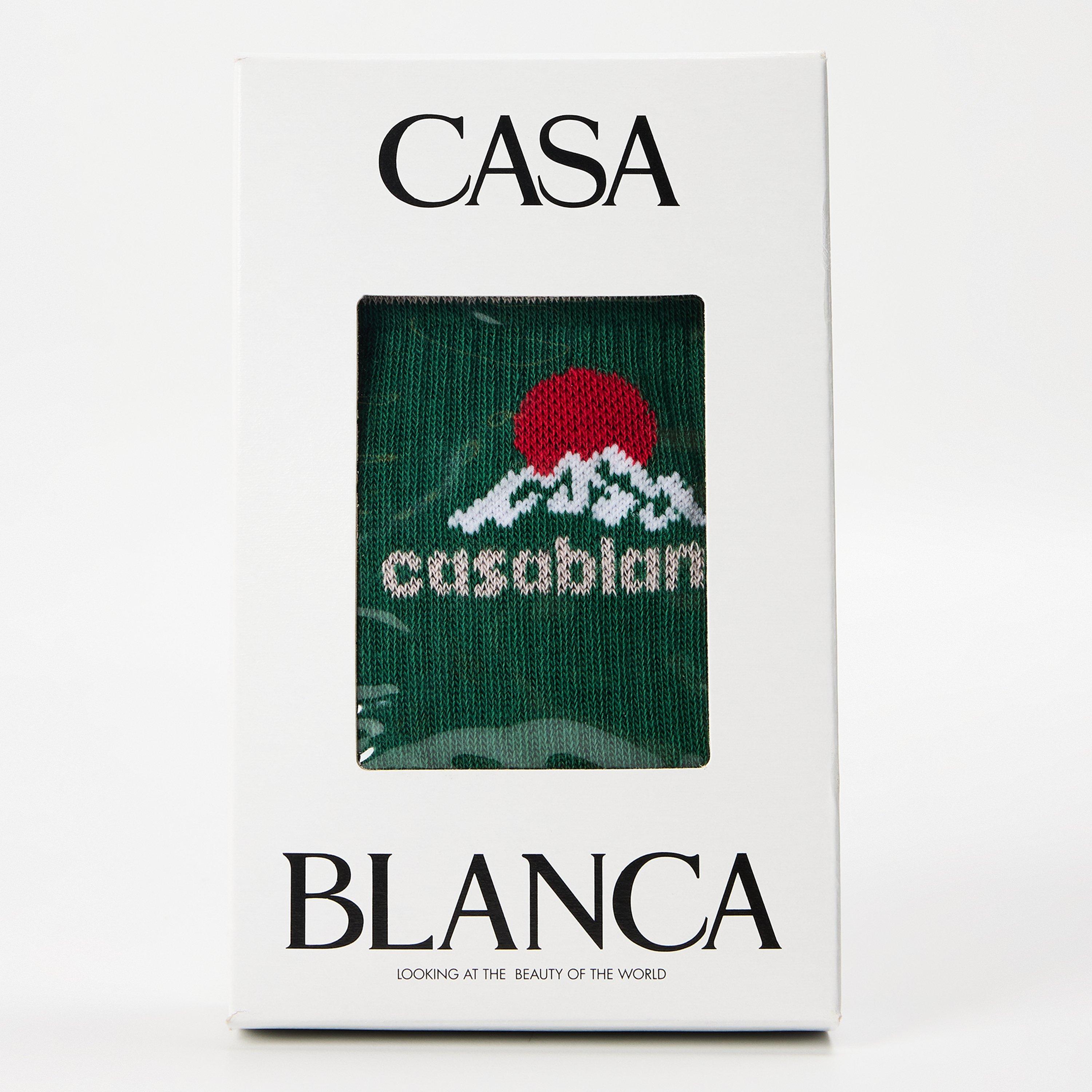 Green - Casablanca - Men's Casa Montagne Crew Socks - 2