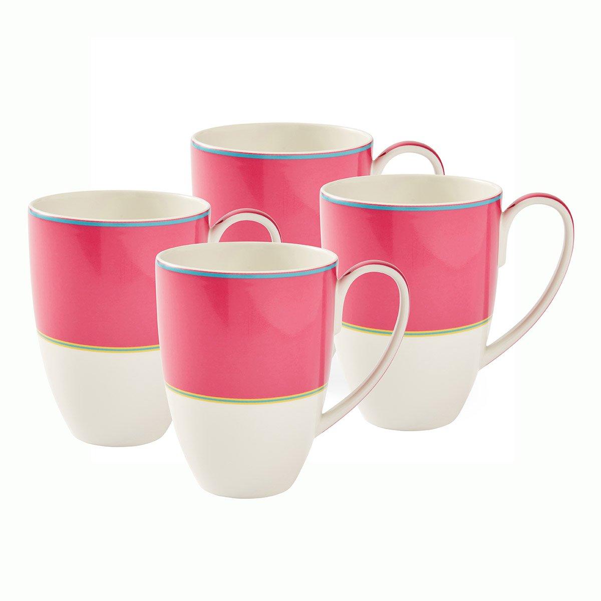 Spode Kit Kemp  Kit Kemp Calypso 4 Mugs Pink