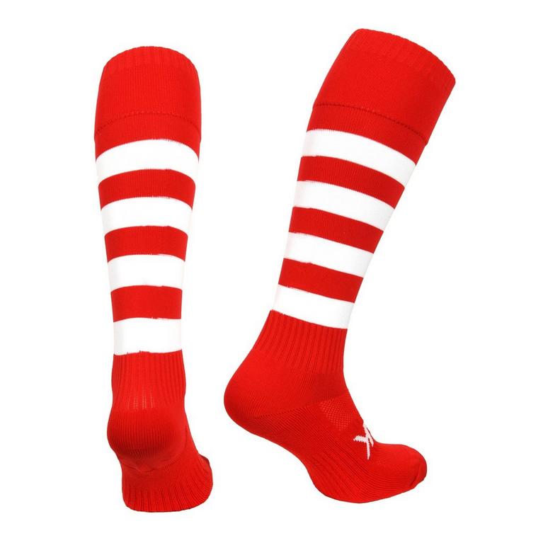 Rouge/Blanc - Atak - Hoop Socks Junior - 1